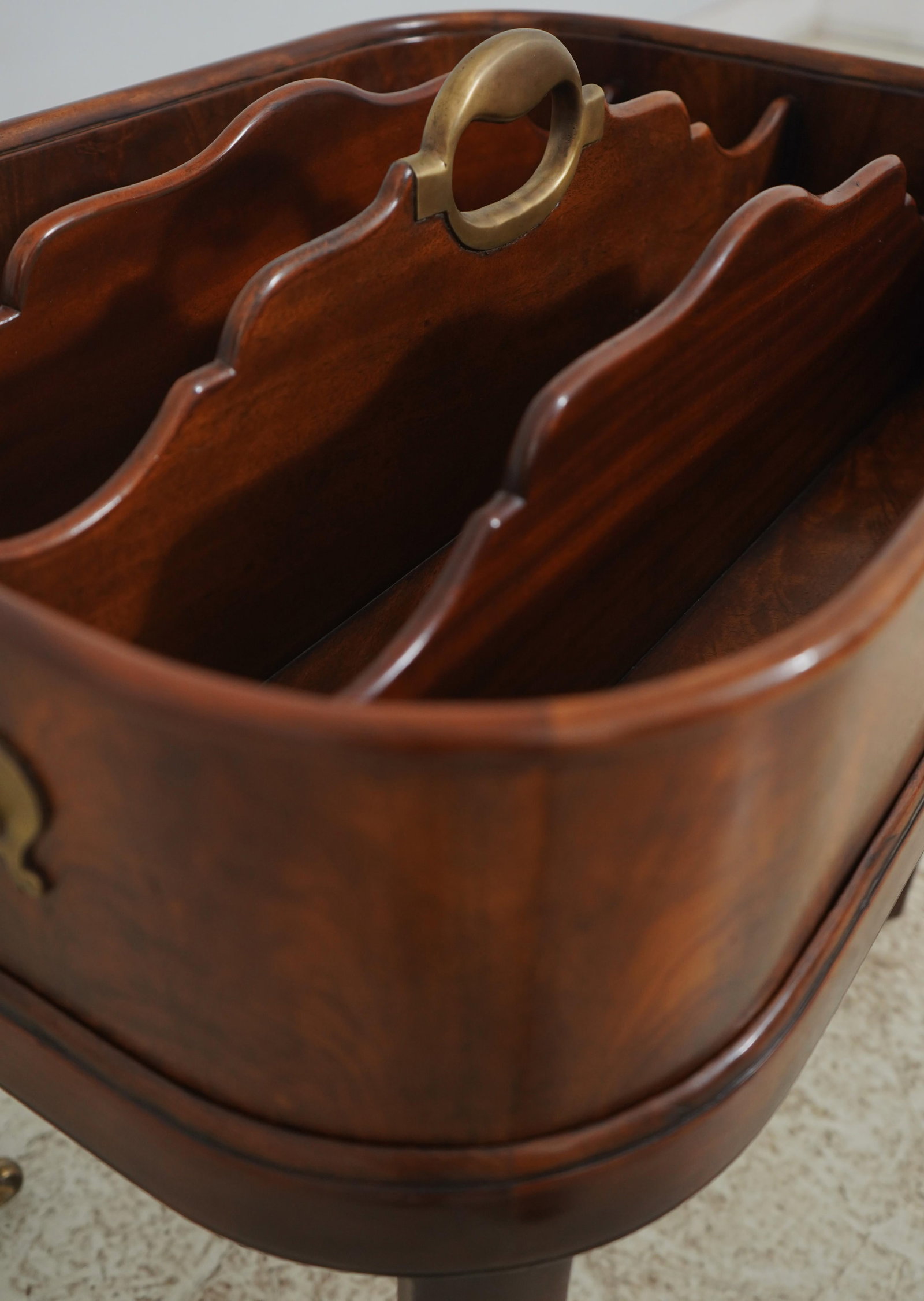 Theodore Alexander Mahogany Althorp Canterbury Magazine Rack - 4