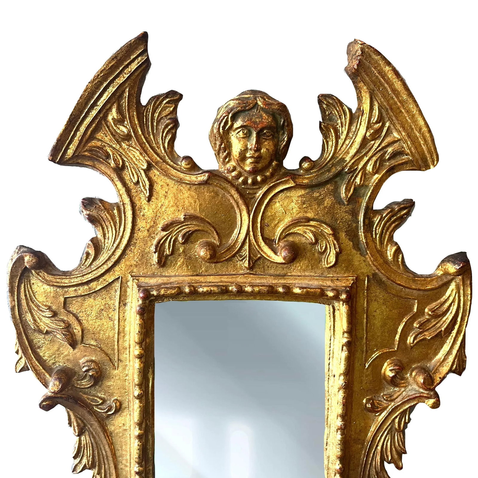 Antique Italian Baroque Florentine Gilt-Wood Mirror - 2