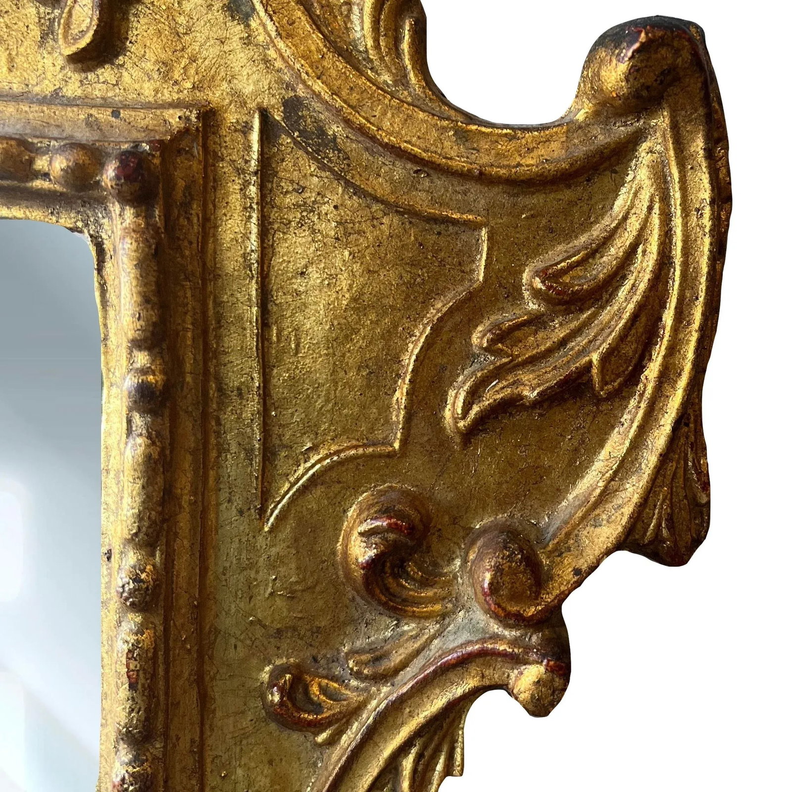 Antique Italian Baroque Florentine Gilt-Wood Mirror - 4