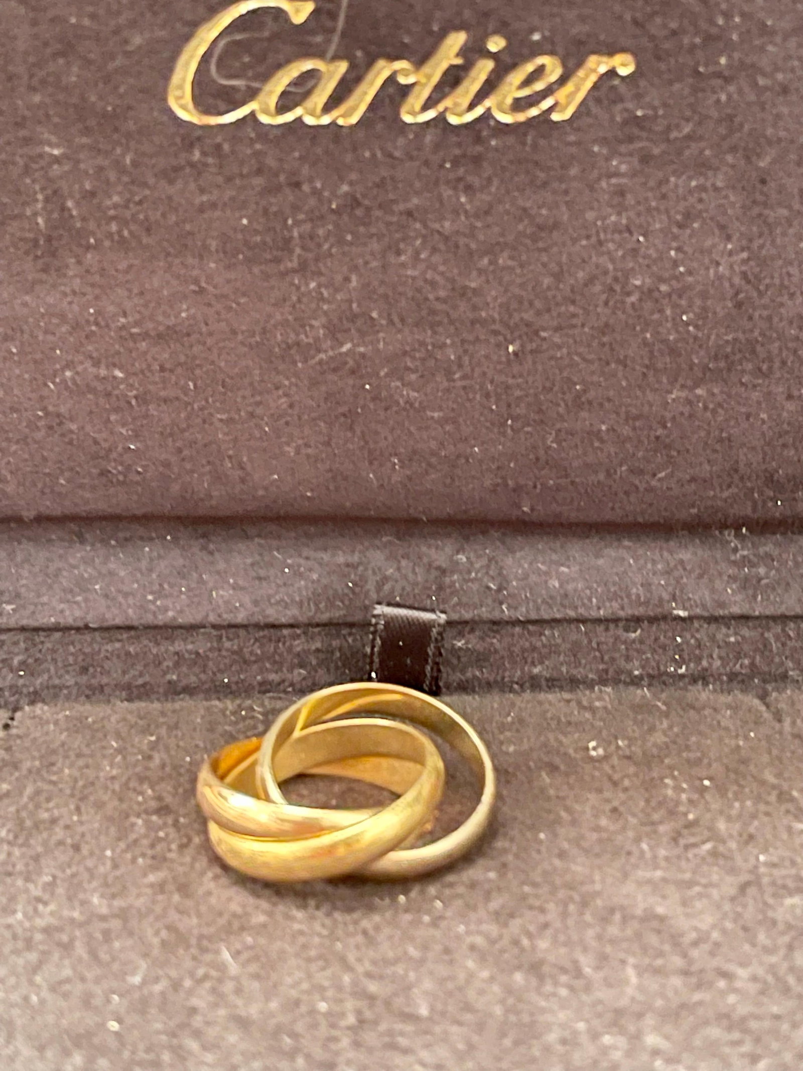 Cartier Trinity Tri-Color White, Yellow Rose, 18 Karat Gold Rolling Rings - 13