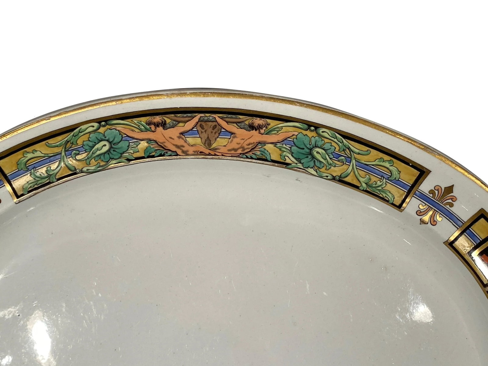 Large Wedgewood 1930's Art Deco Platter - Hand Painted and Signed - Clarence IV - 2