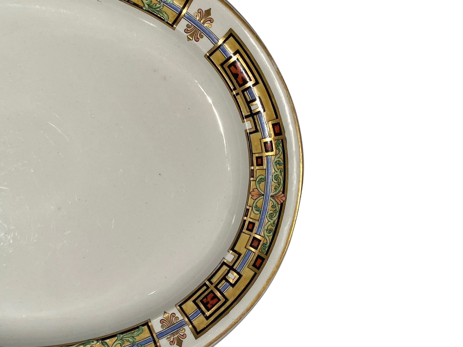 Large Wedgewood 1930's Art Deco Platter - Hand Painted and Signed - Clarence IV - 3