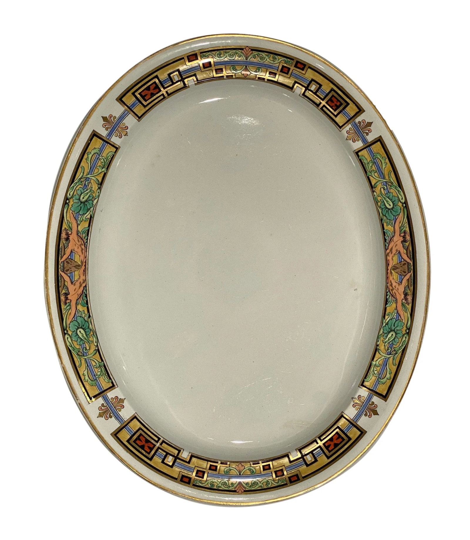 Large Wedgewood 1930's Art Deco Platter - Hand Painted and Signed - Clarence IV - 8