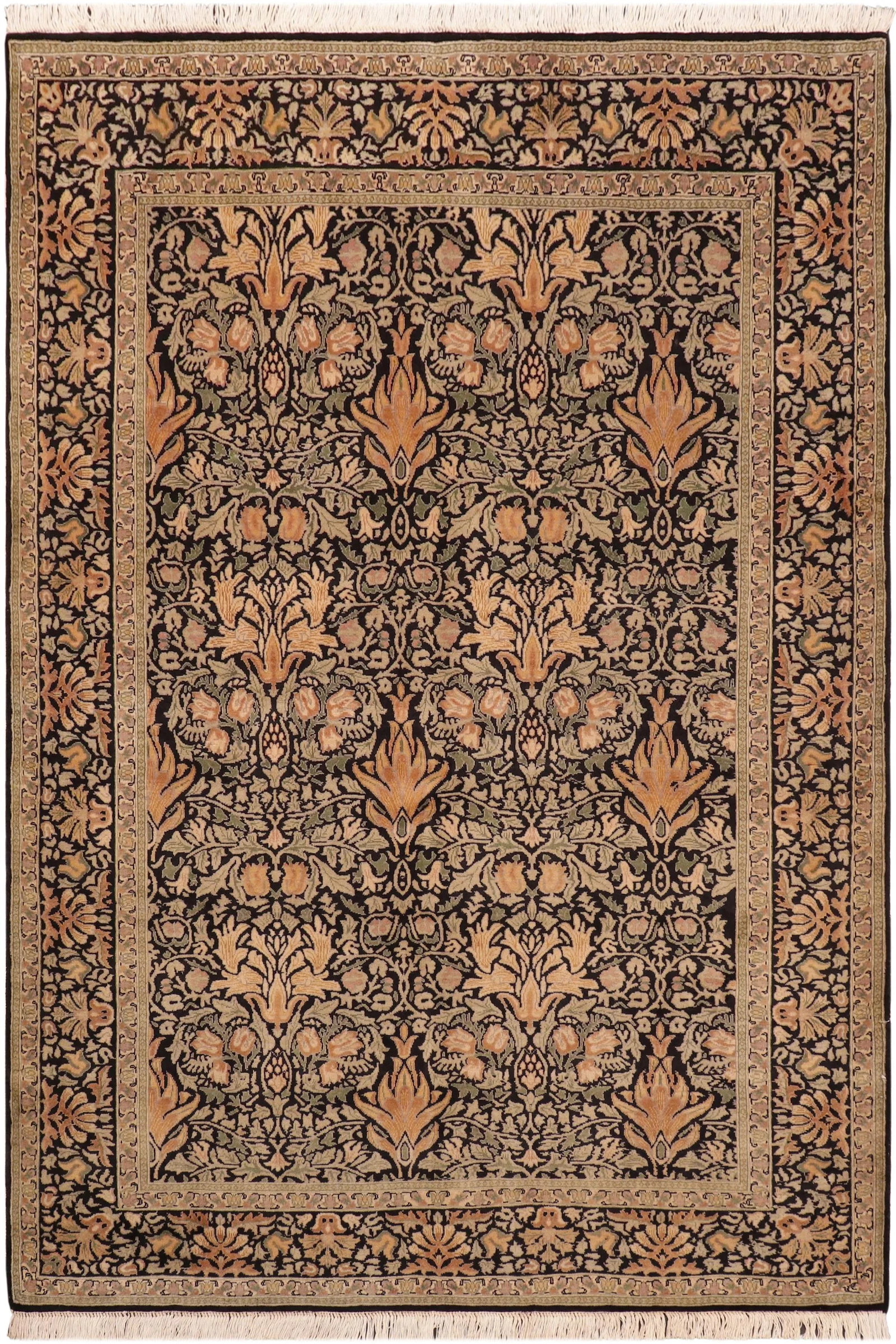 1990s Art Nouveau William Morris Pak Persian Area Rug - 10