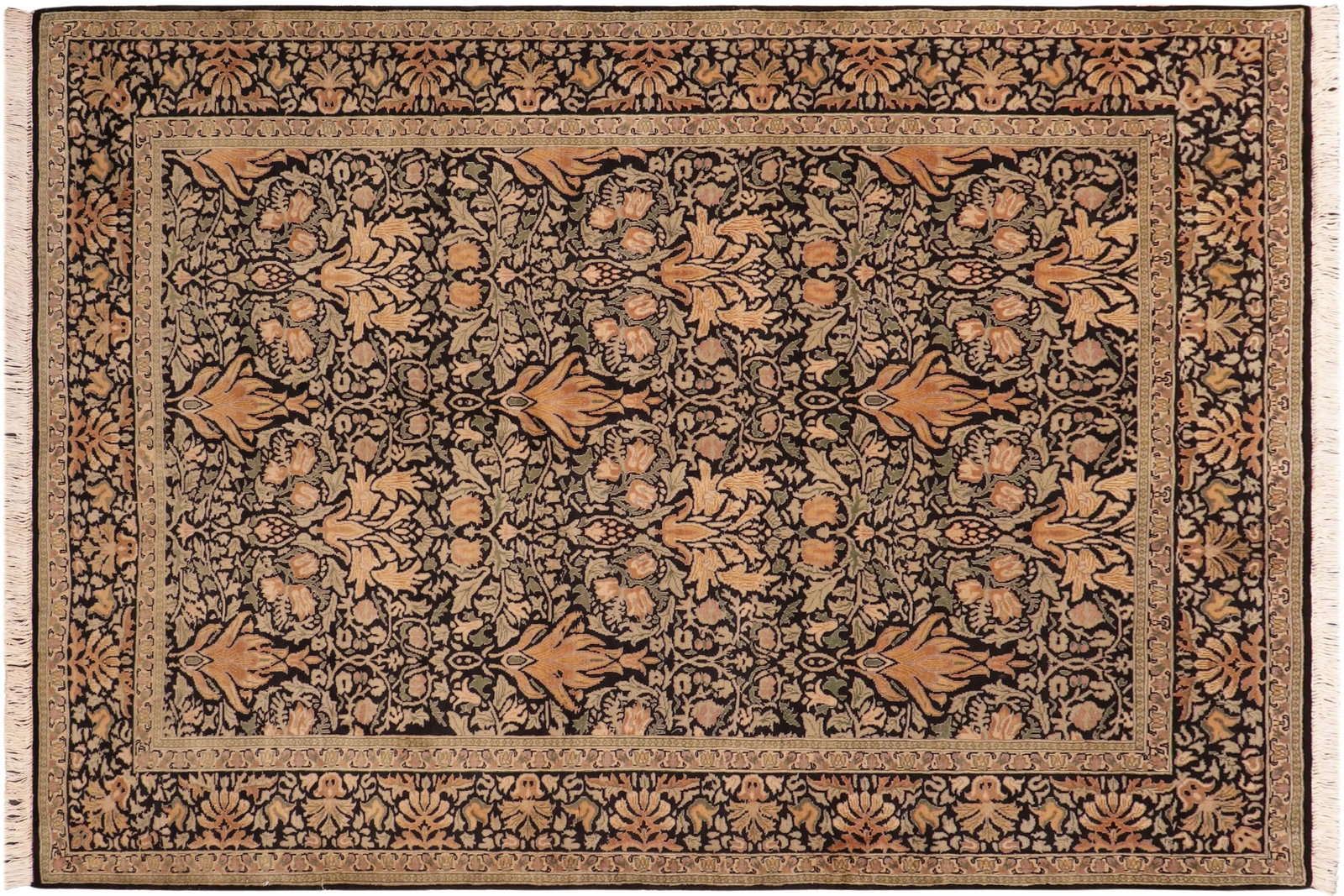 1990s Art Nouveau William Morris Pak Persian Area Rug - 9