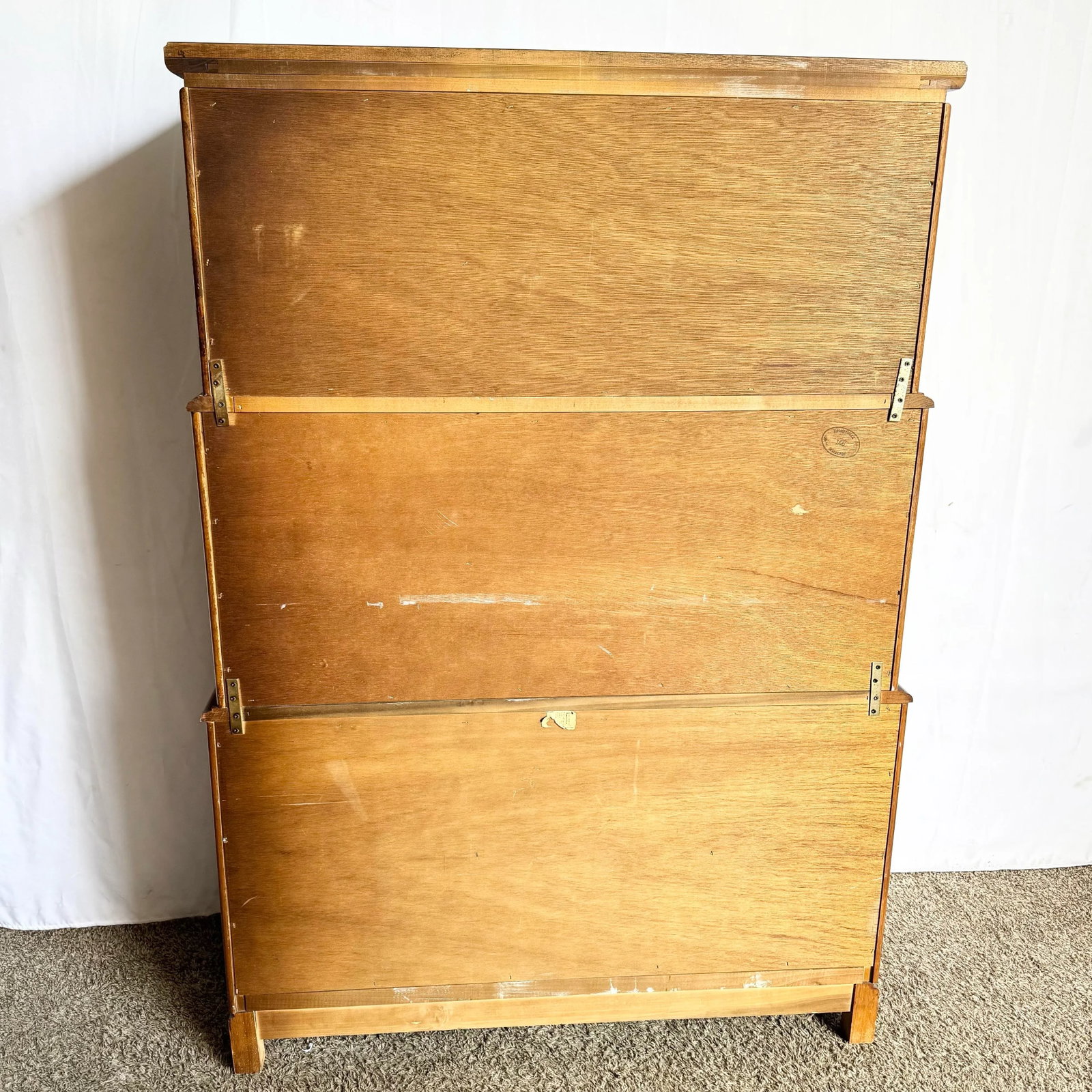 Vintage Chinoiserie Burl Wood Highboy by Thomasville - 4
