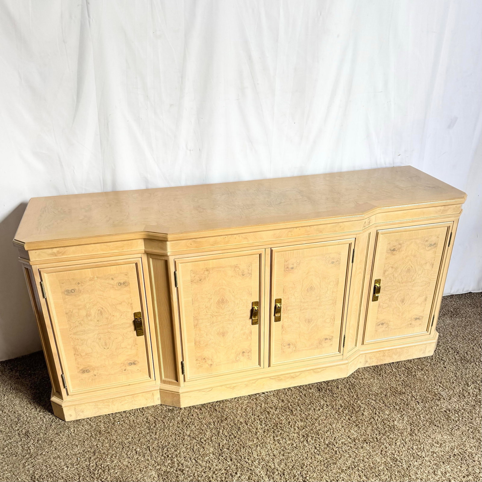 Vintage "Corinthian" Burlwood Credenza by Drexel Heritage - 2