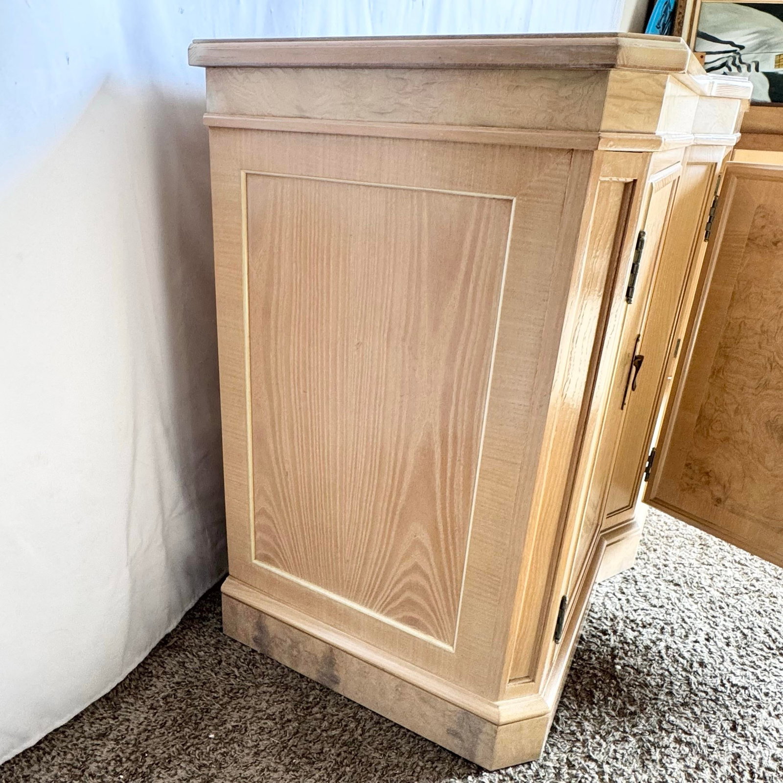 Vintage "Corinthian" Burlwood Credenza by Drexel Heritage - 8