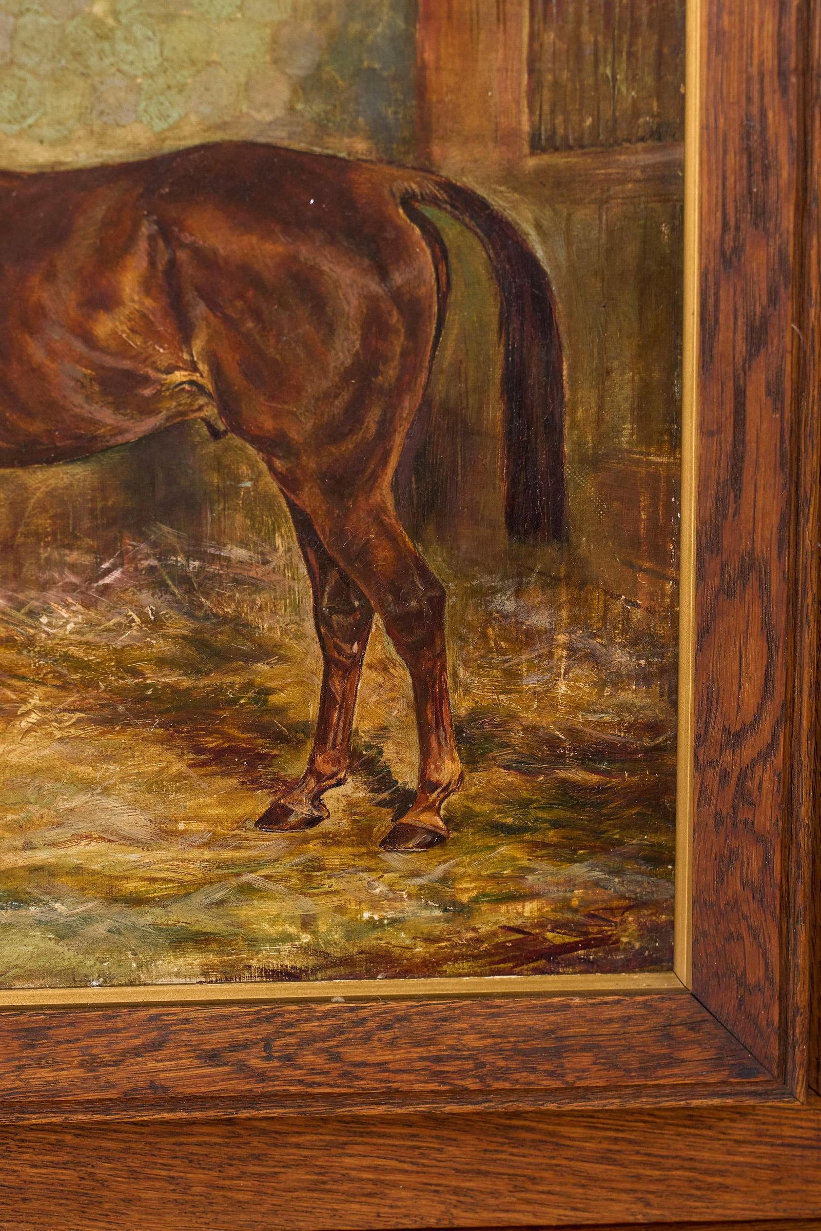 William Wasdell Trickett (1866-1939) "Balaam" 1913 Fine British Sporting Art Oil Painting - Equestri - 7