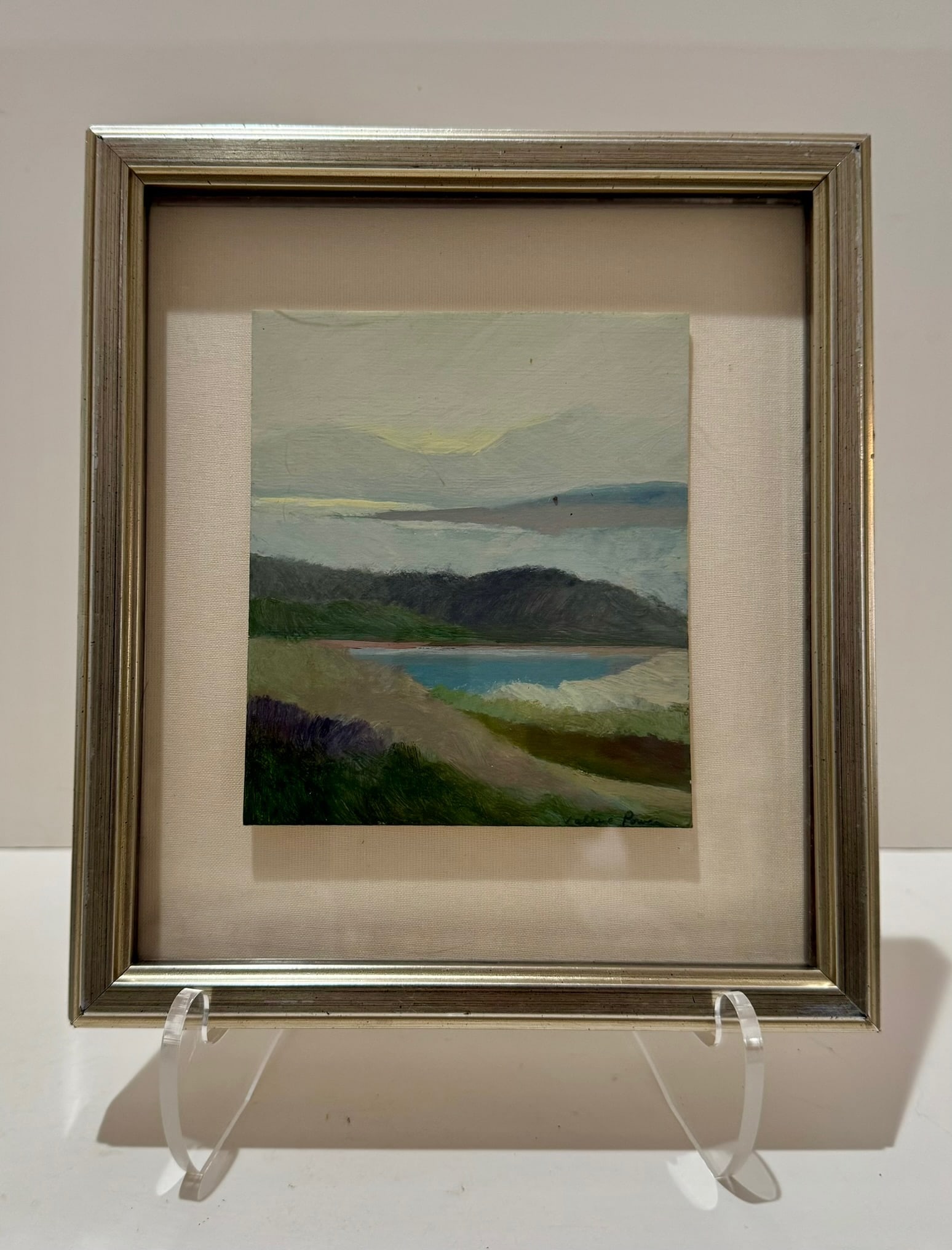 Vintage Signed Landscape Oil Painting, Framed, Small Scale - 2