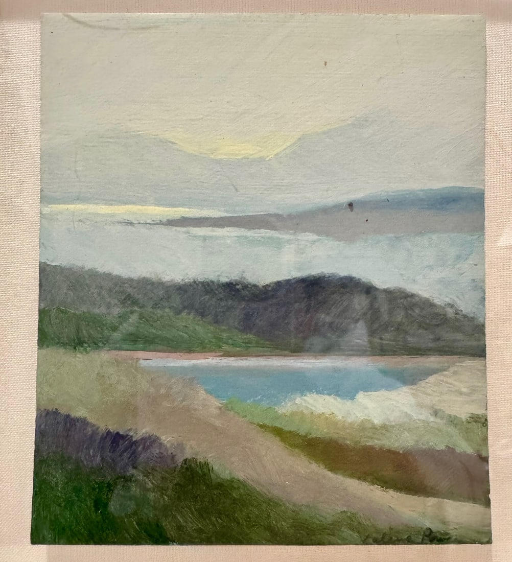 Vintage Signed Landscape Oil Painting, Framed, Small Scale - 3