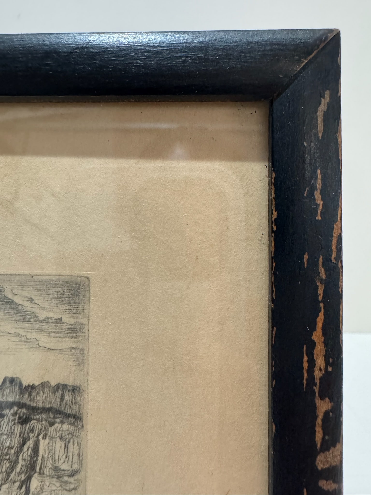 Mid 20th Century Lyman Byxbe Signed Etching Loch Vale Rocky Mountain National Park Framed Original P - 4