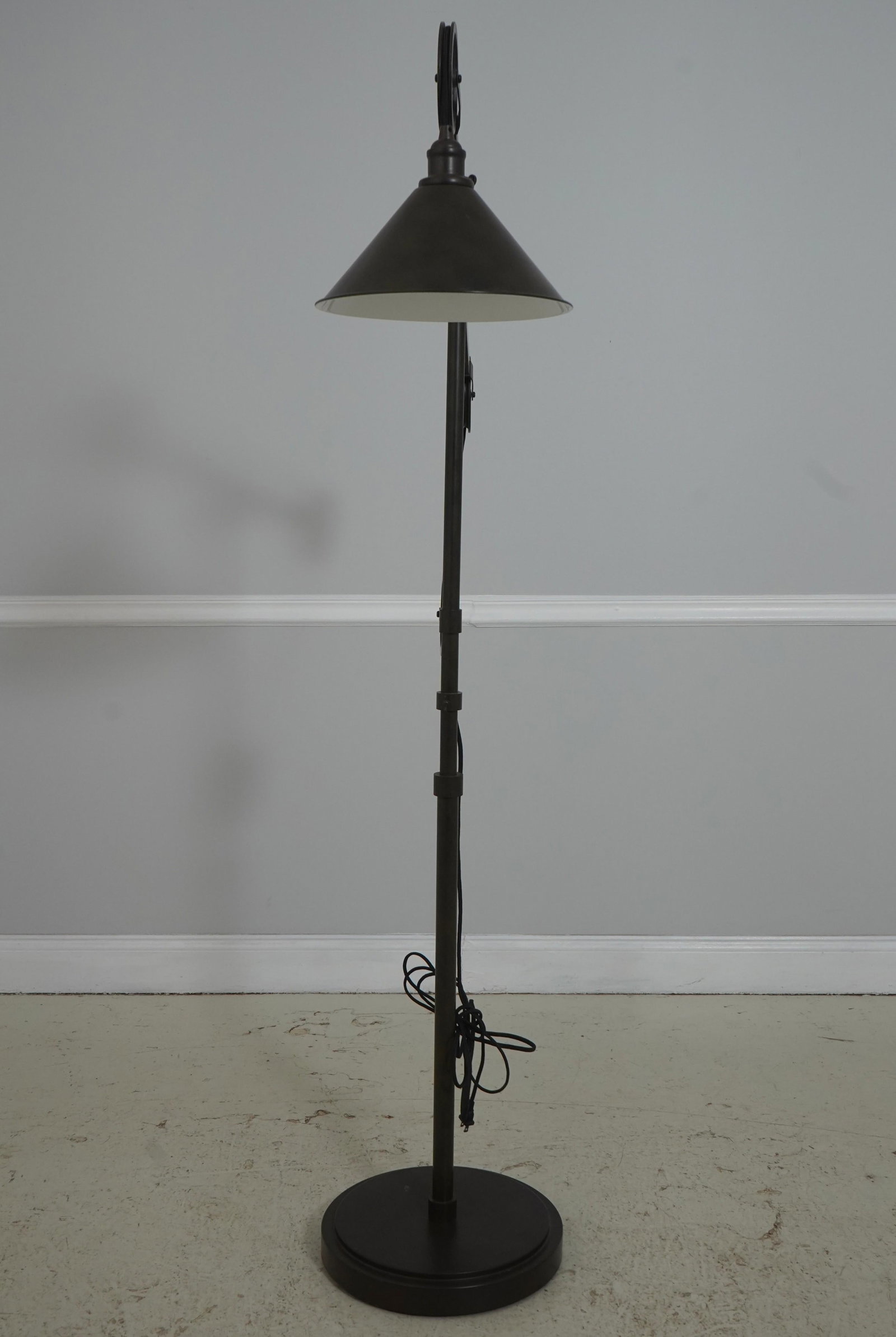 Restoration Hardware Industrial Pulley Floor Lamp - 2