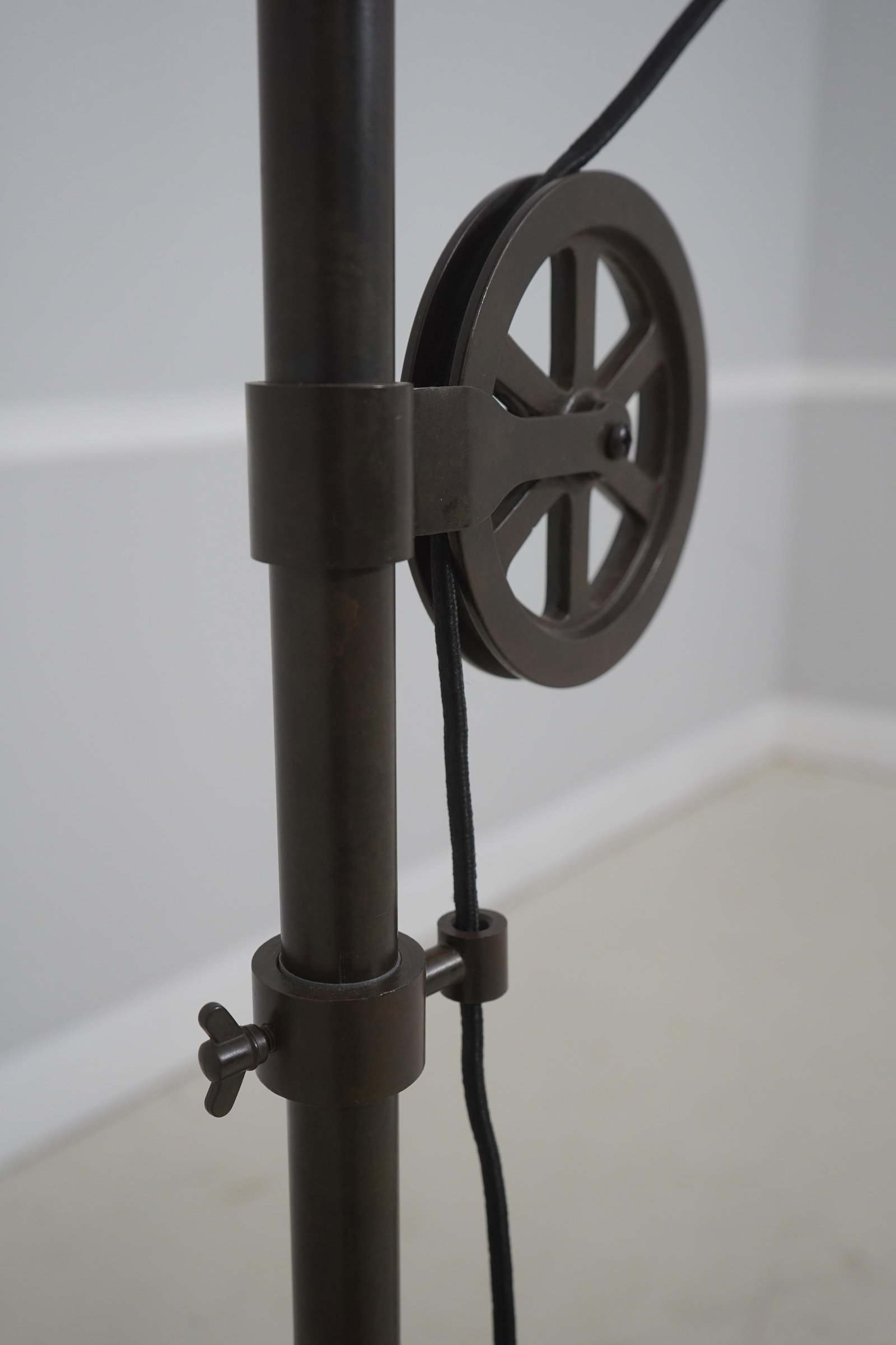 Restoration Hardware Industrial Pulley Floor Lamp - 7
