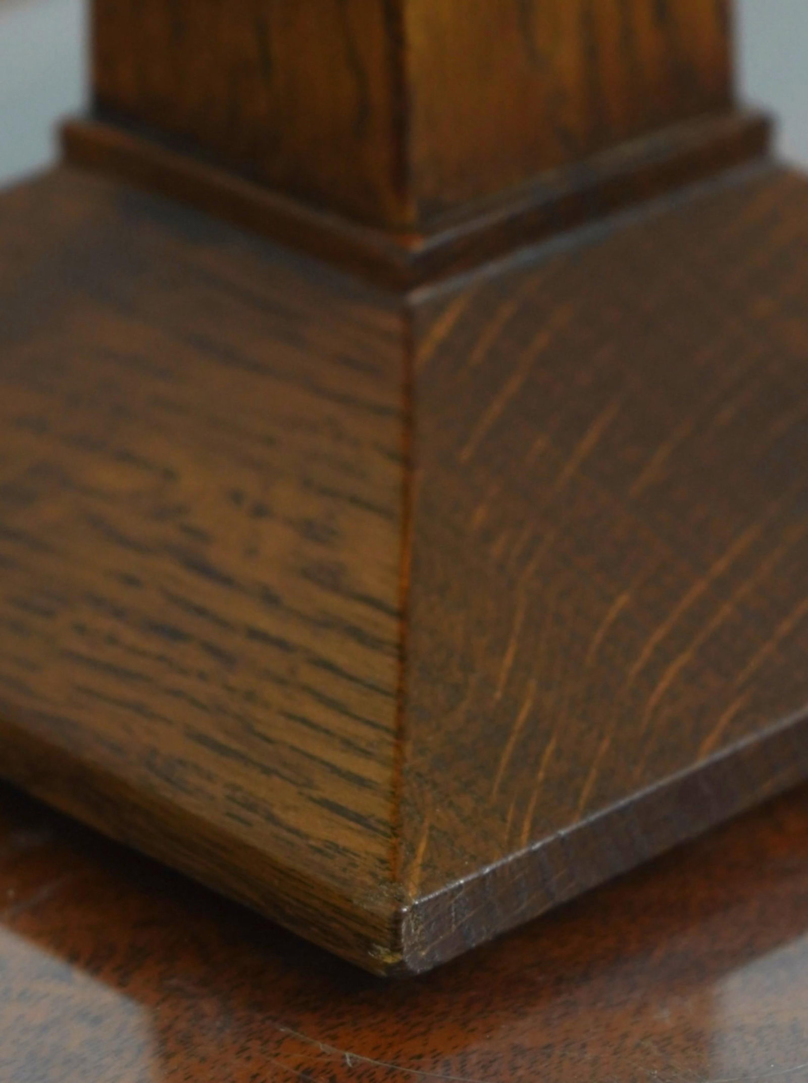 Stickley Slag Glass Mission Oak Lamp - 5