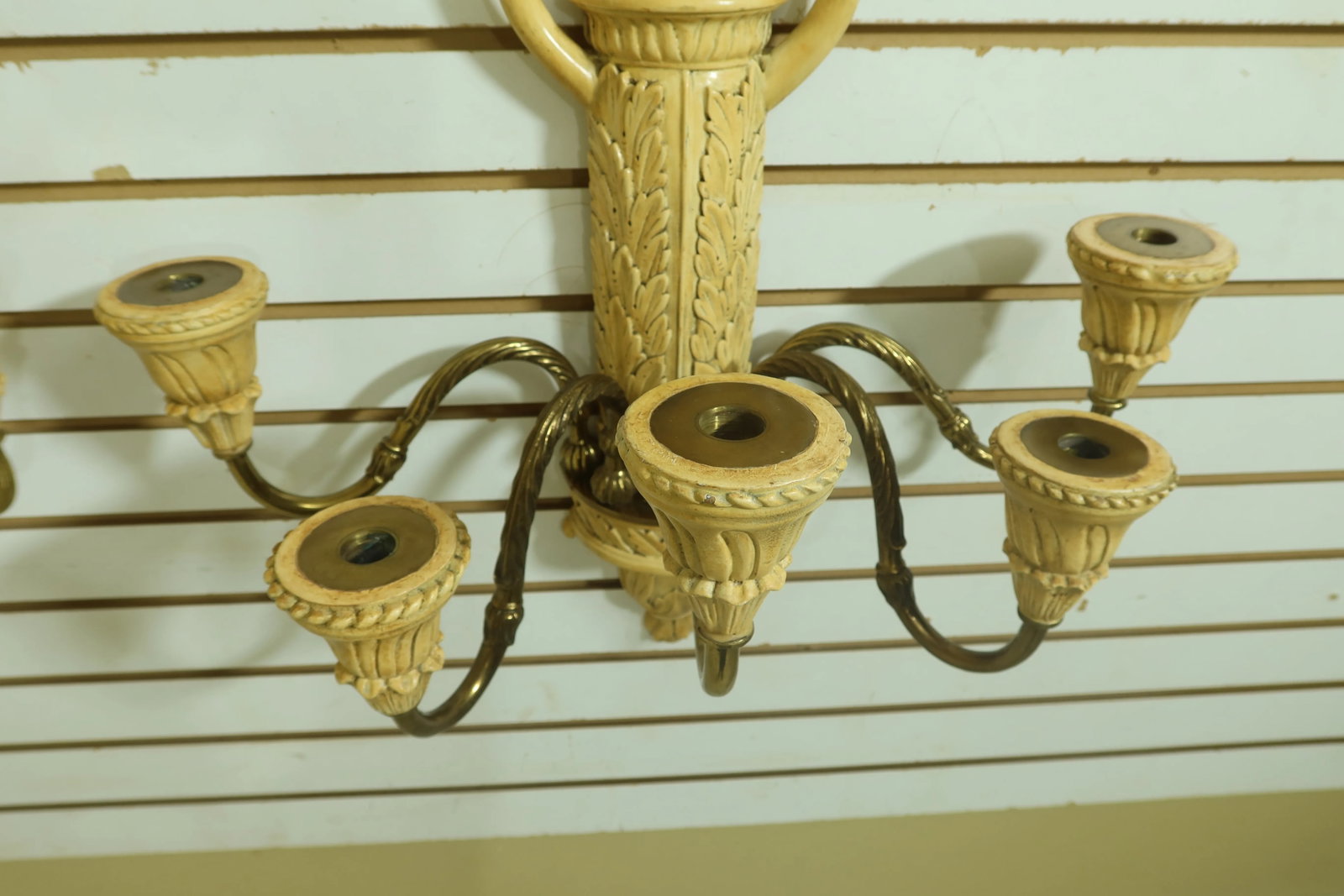 Pair Maitland Smith Decorative Candelabra Wall Sconces - 6