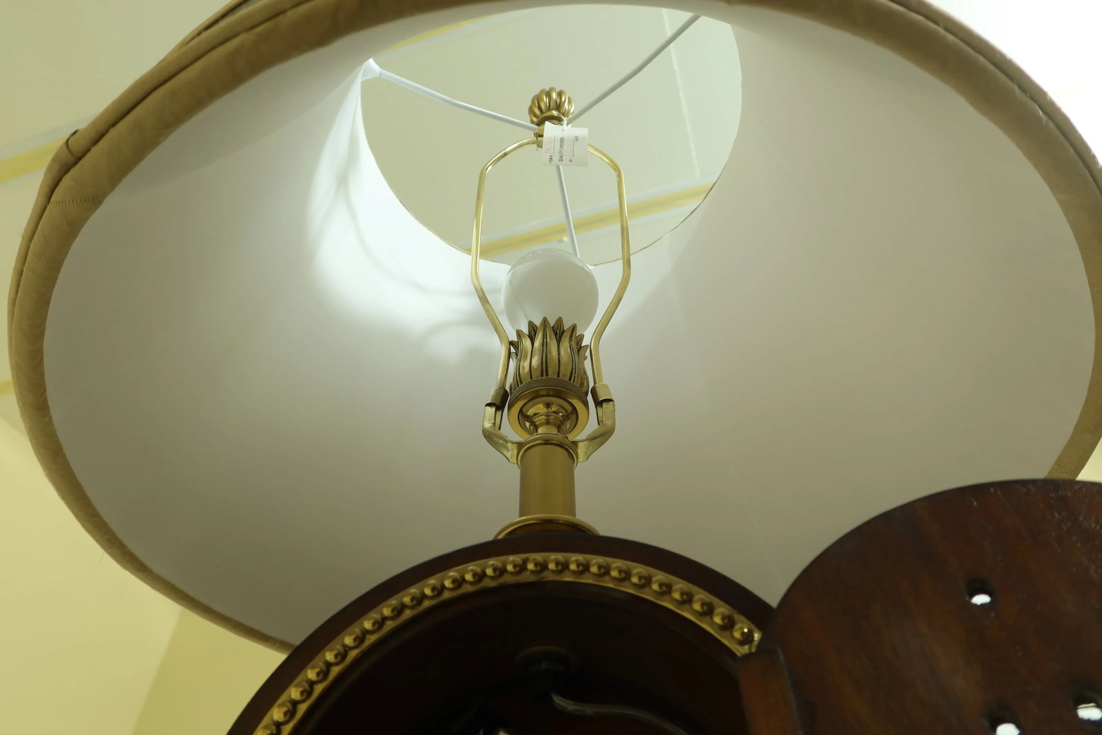Maitland Smith Clock Face Lamp W. Shade & Marble Base - 8