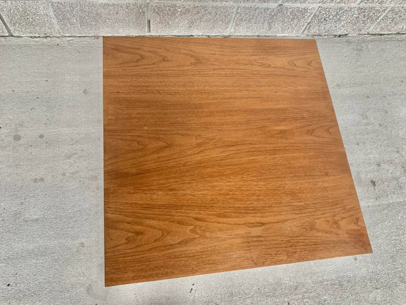 Vintage Paul McCobb Calvin Walnut and Aluminum Square Coffee Table - 7
