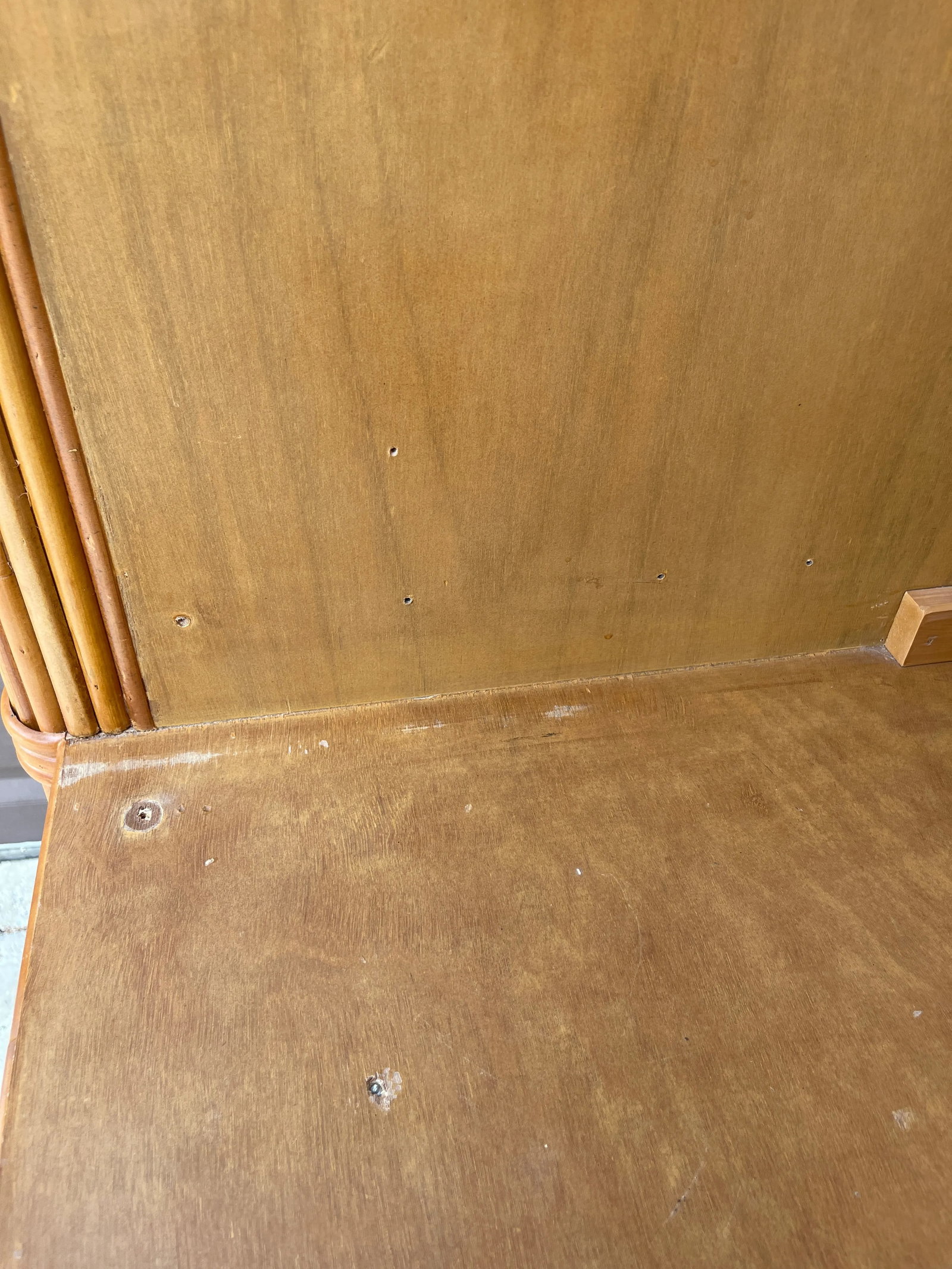 Vintage McGuire Style Boho Chic Armoire - 12