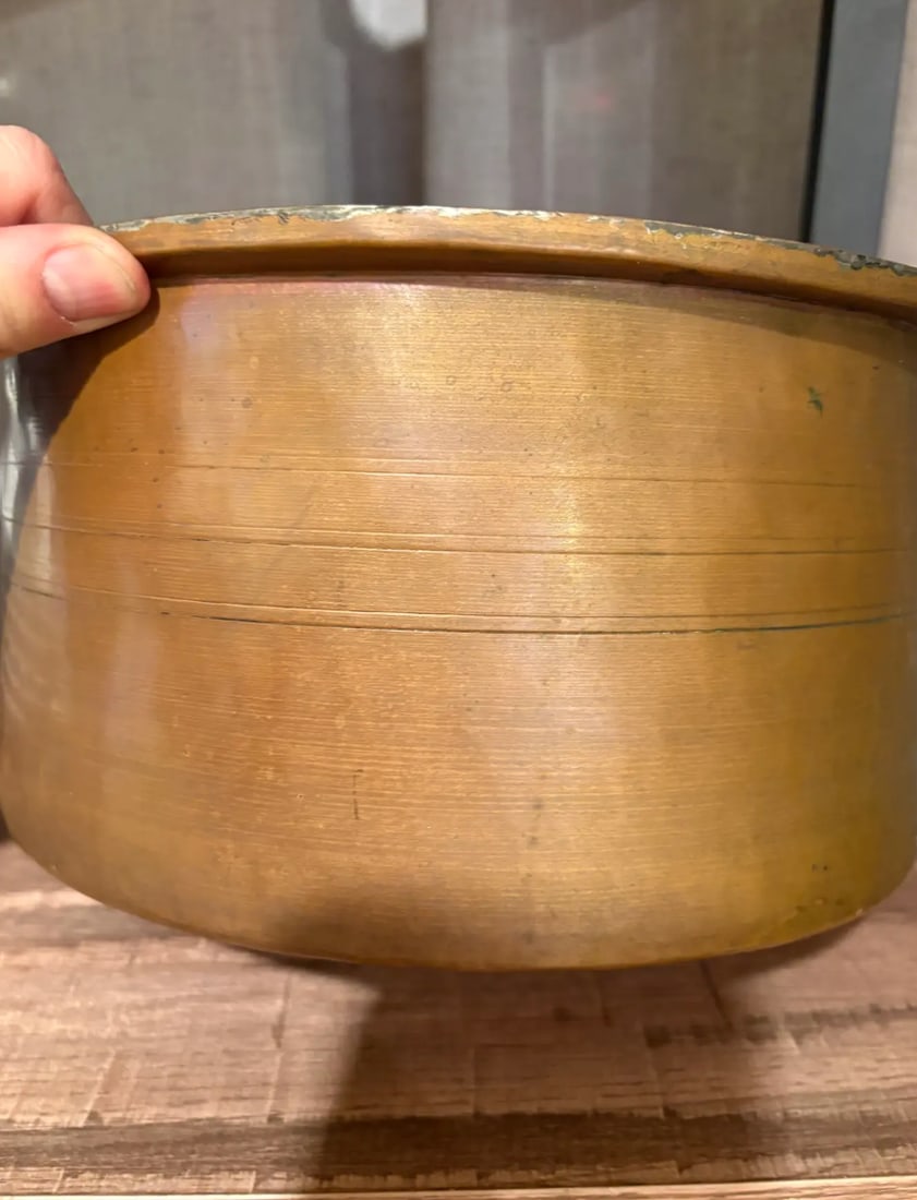 19th Century Copper Pot or Ice Bucket With Greek Fraternity Letters - 3