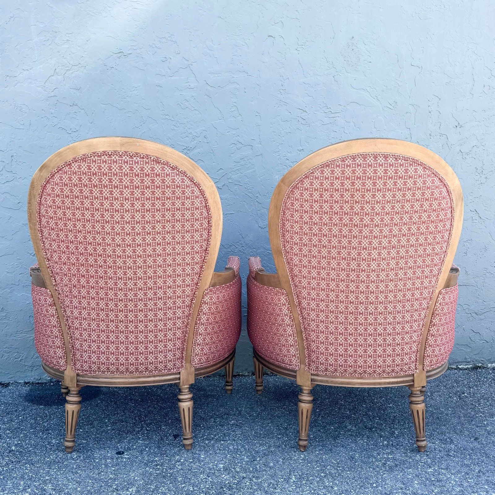 Vintage French Provincial Lounge Chairs by Ethan Allen - A Pair - 5