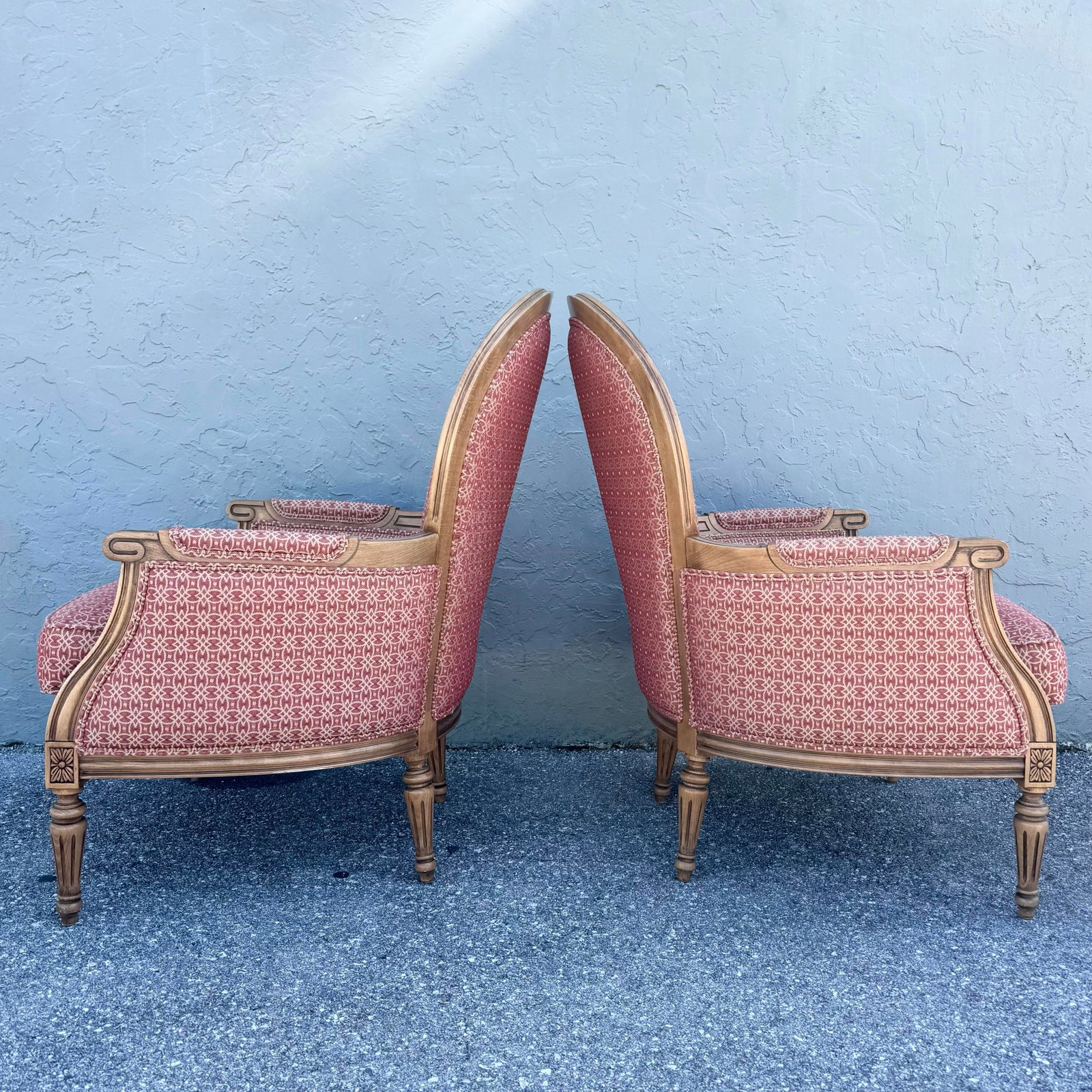 Vintage French Provincial Lounge Chairs by Ethan Allen - A Pair - 6