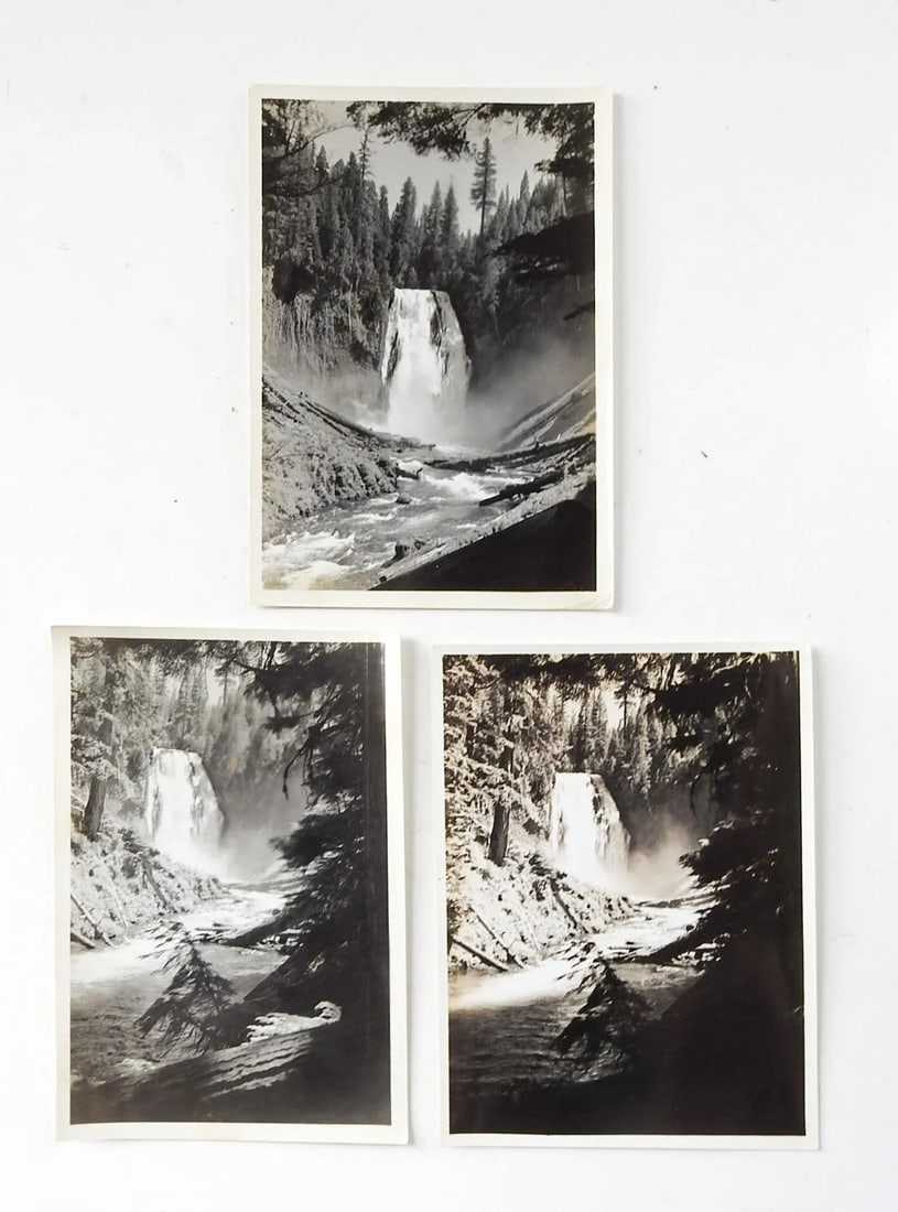 Vintage Waterfall & Landscape Photographs - Set of 3 - 5
