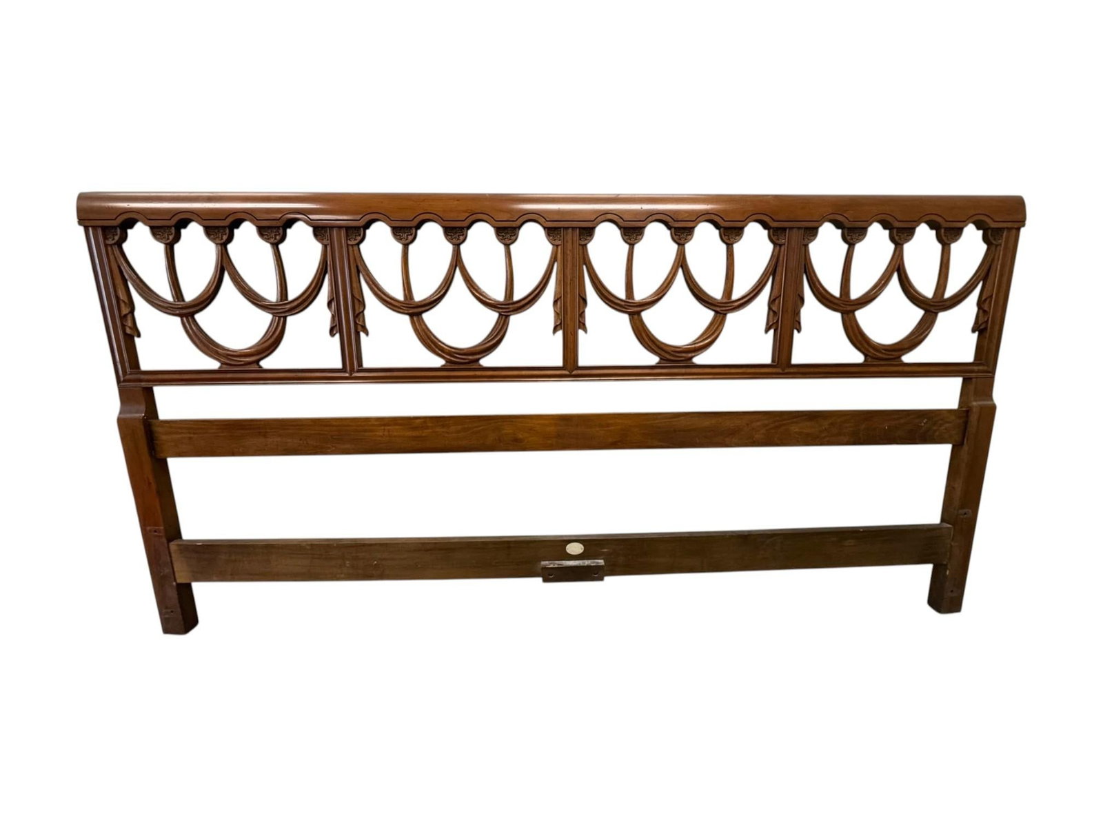 1990s Baker Furniture Chippendale-Style Mahogany King-Size Headboard - 2
