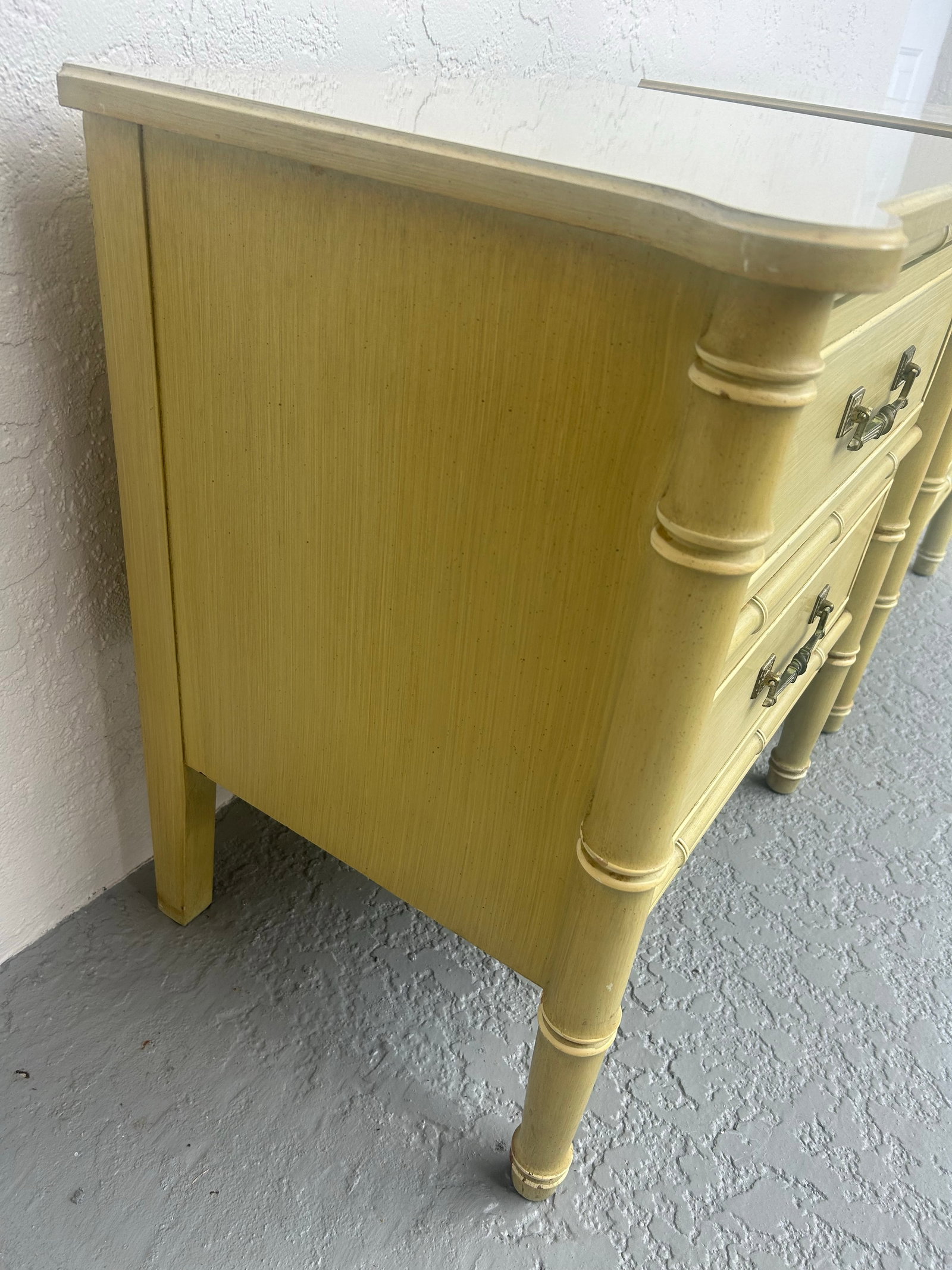 Vintage Henry Link Bali Hai Nightstands Set of 2 Original Finish - 6