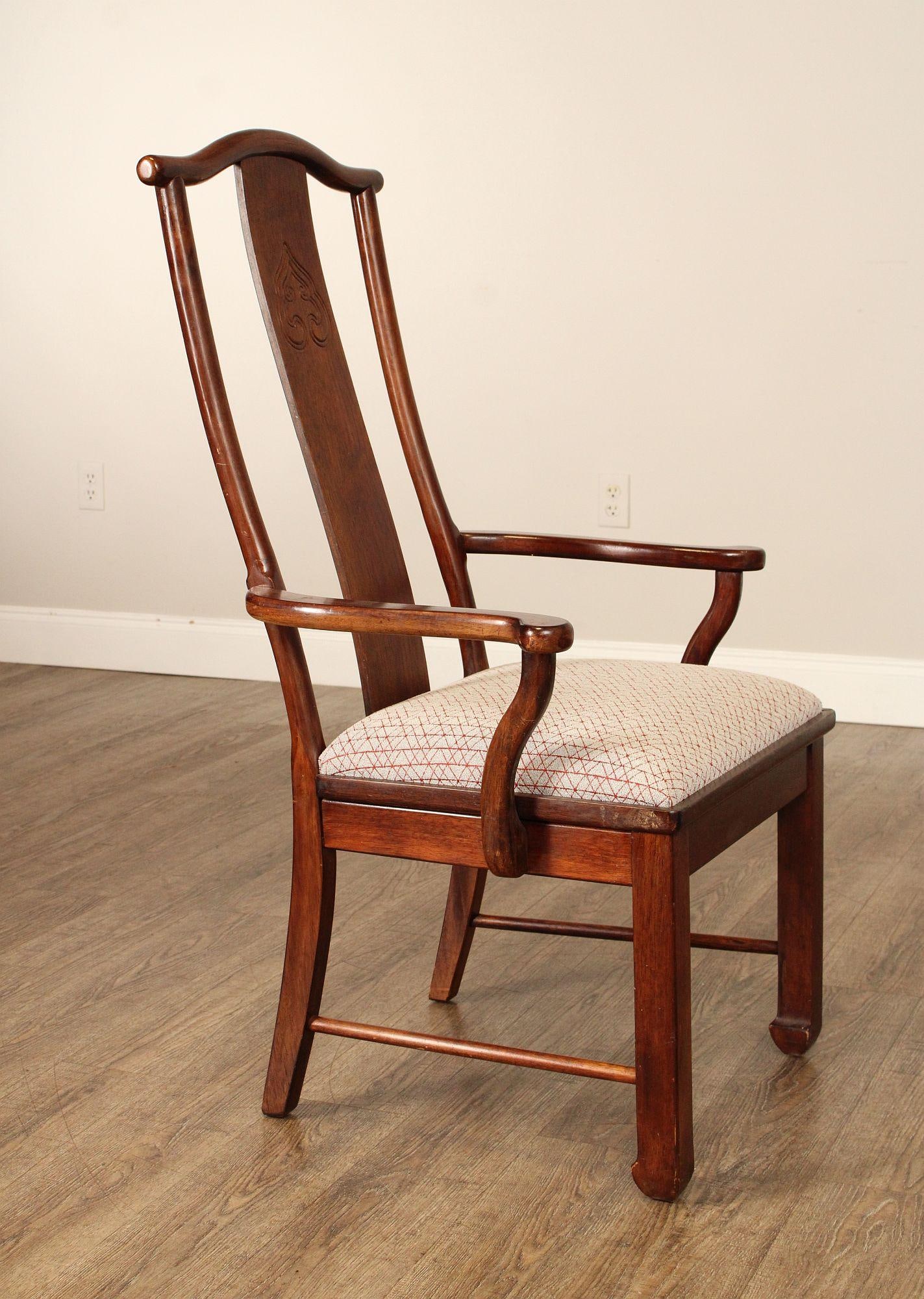 Bernhardt Chinese Style Set of Four Yoke Back Dining Chairs - 10