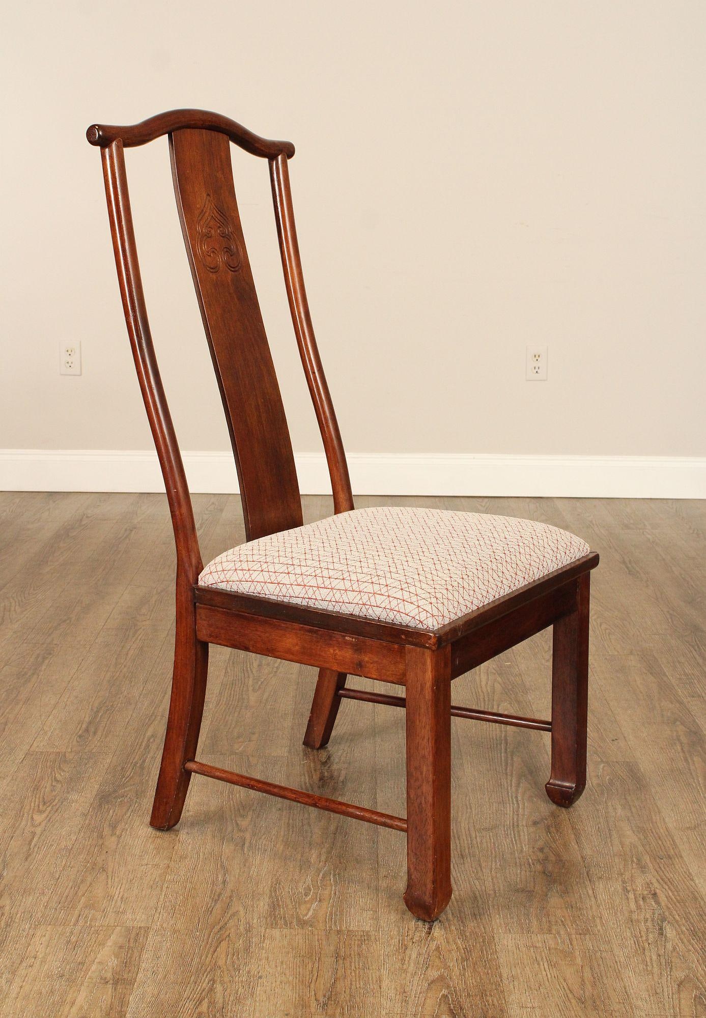 Bernhardt Chinese Style Set of Four Yoke Back Dining Chairs - 14