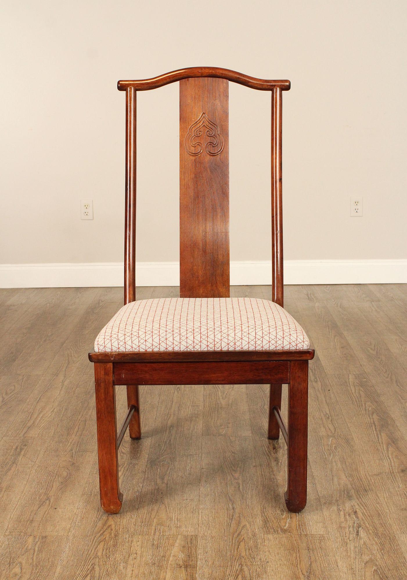 Bernhardt Chinese Style Set of Four Yoke Back Dining Chairs - 15