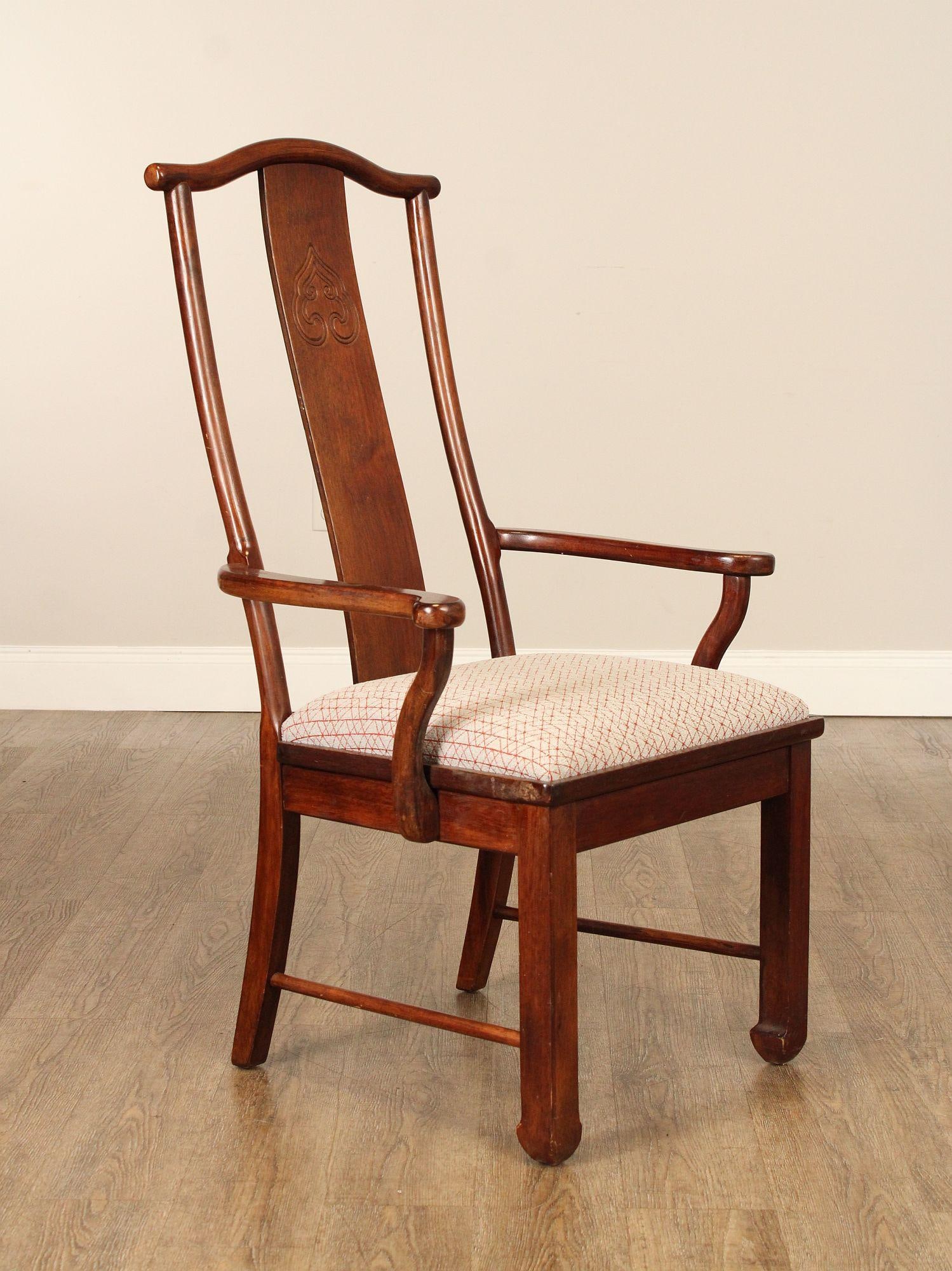 Bernhardt Chinese Style Set of Four Yoke Back Dining Chairs - 4