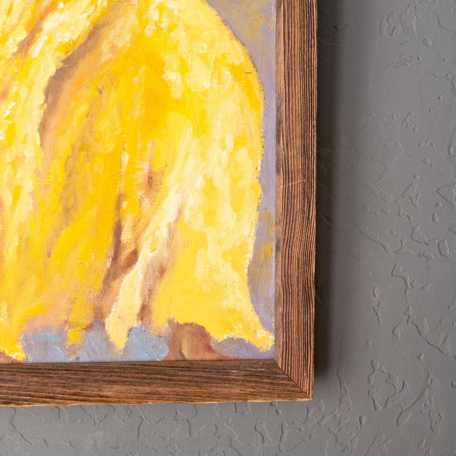 Figure Painting of a Girl in Yellow on a Soutwestern Mesa Landscape - 10