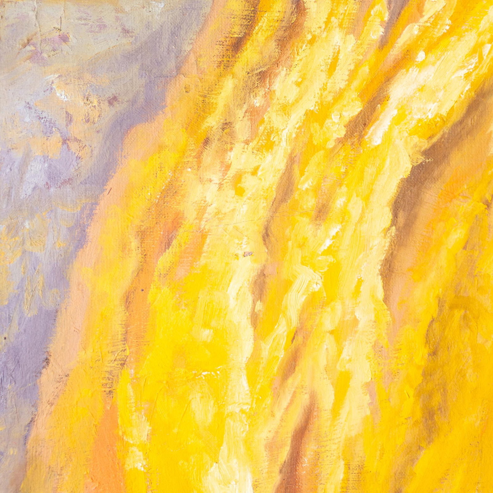 Figure Painting of a Girl in Yellow on a Soutwestern Mesa Landscape - 12