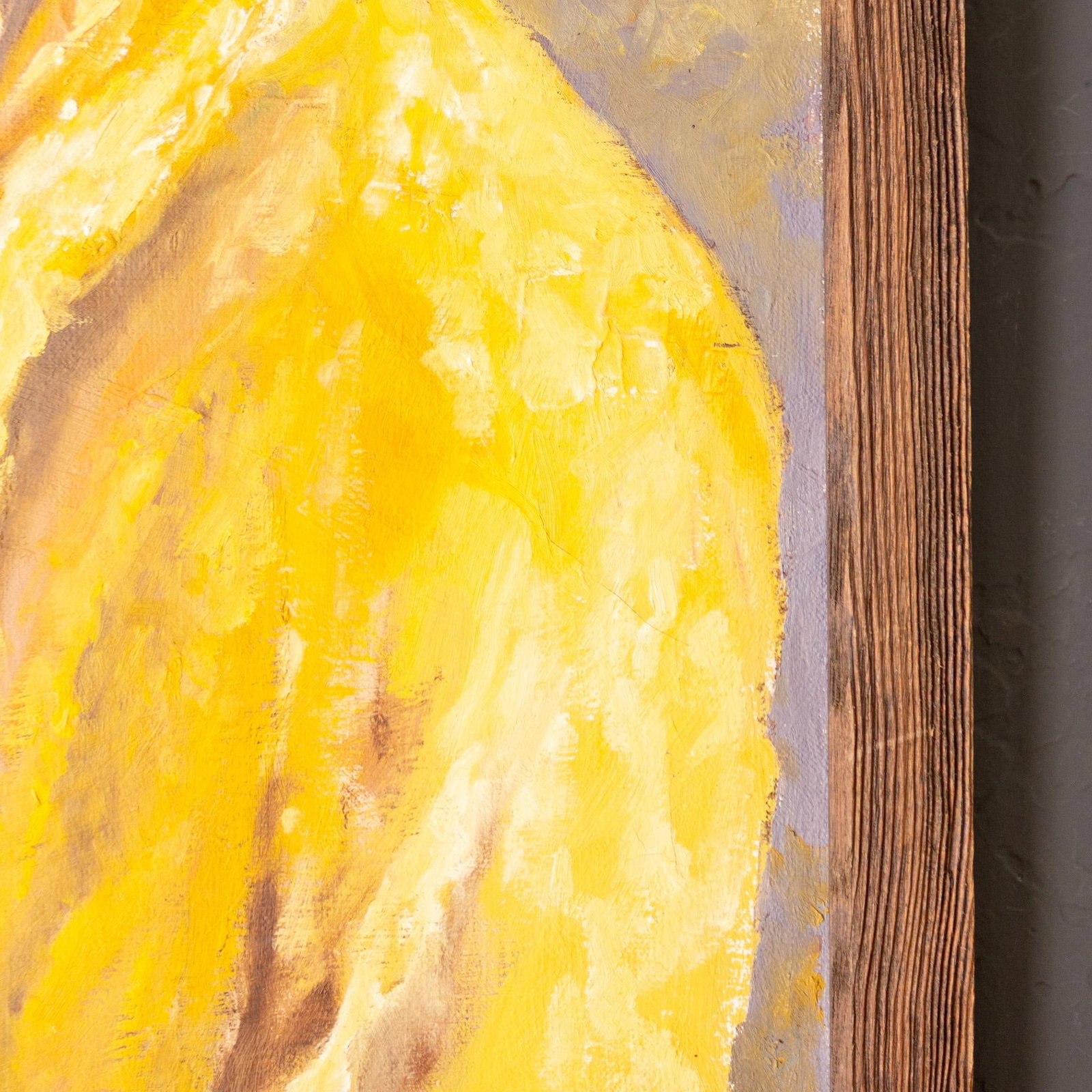 Figure Painting of a Girl in Yellow on a Soutwestern Mesa Landscape - 13
