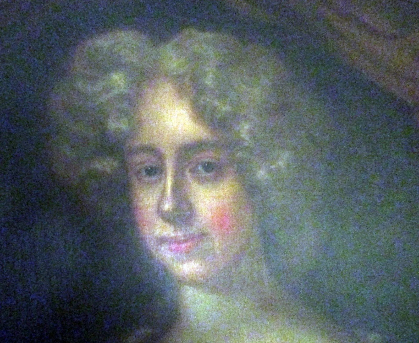 18th Century English Titled Lady with Coat of Arms Framed Oil Portrait Painting - 3