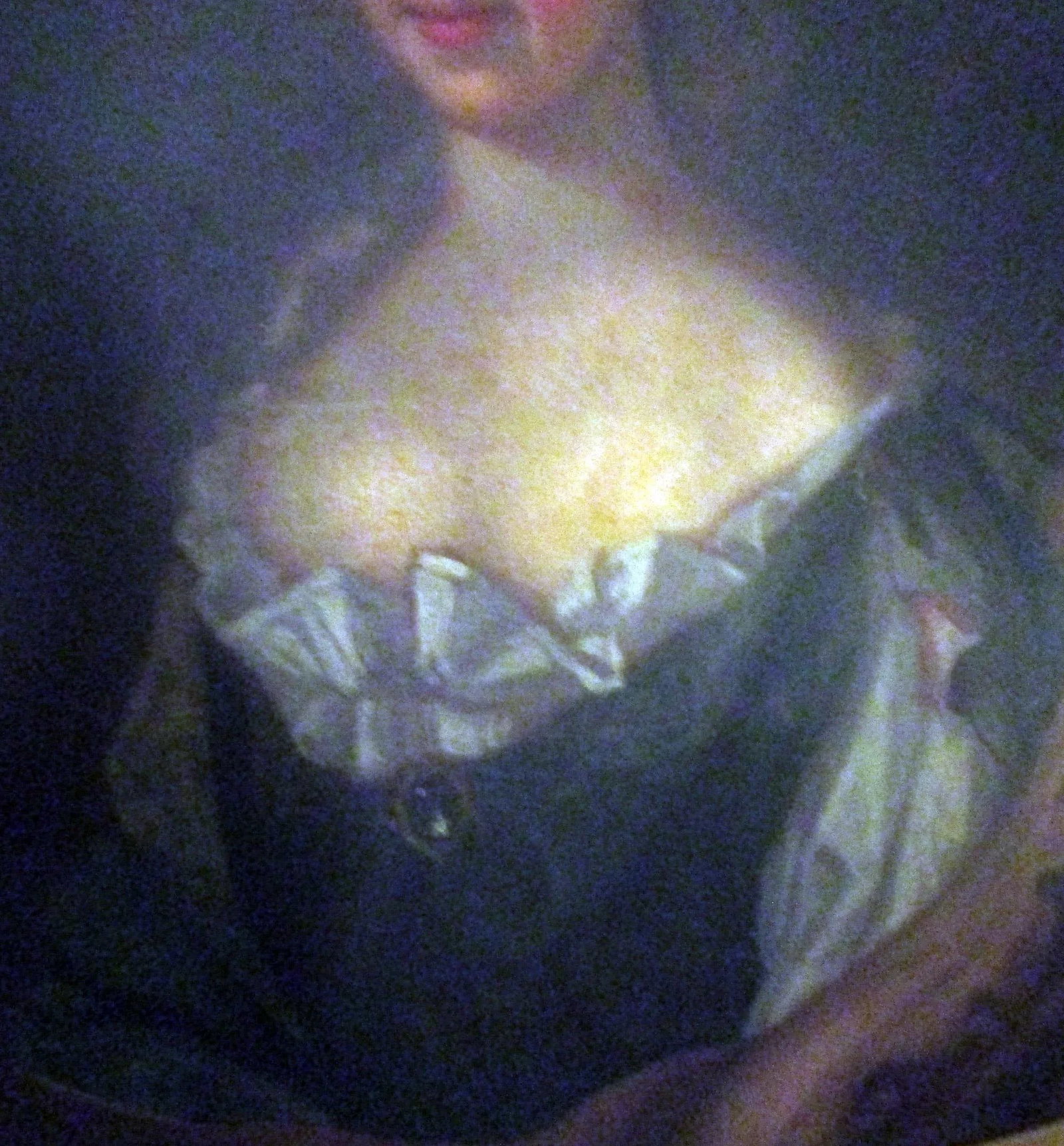 18th Century English Titled Lady with Coat of Arms Framed Oil Portrait Painting - 4