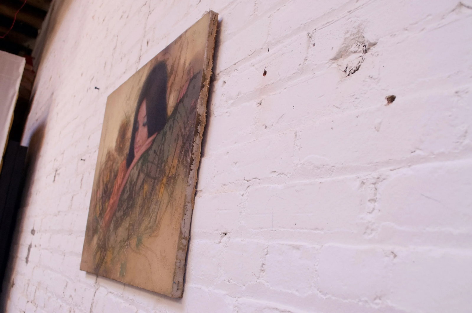 K Swang "Portrait of a Lady" Oil on Canvas - 3