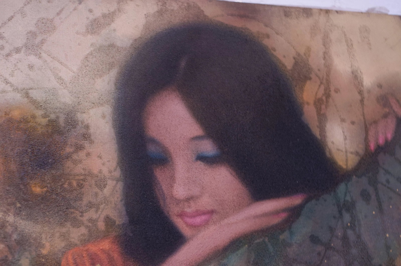 K Swang "Portrait of a Lady" Oil on Canvas - 6