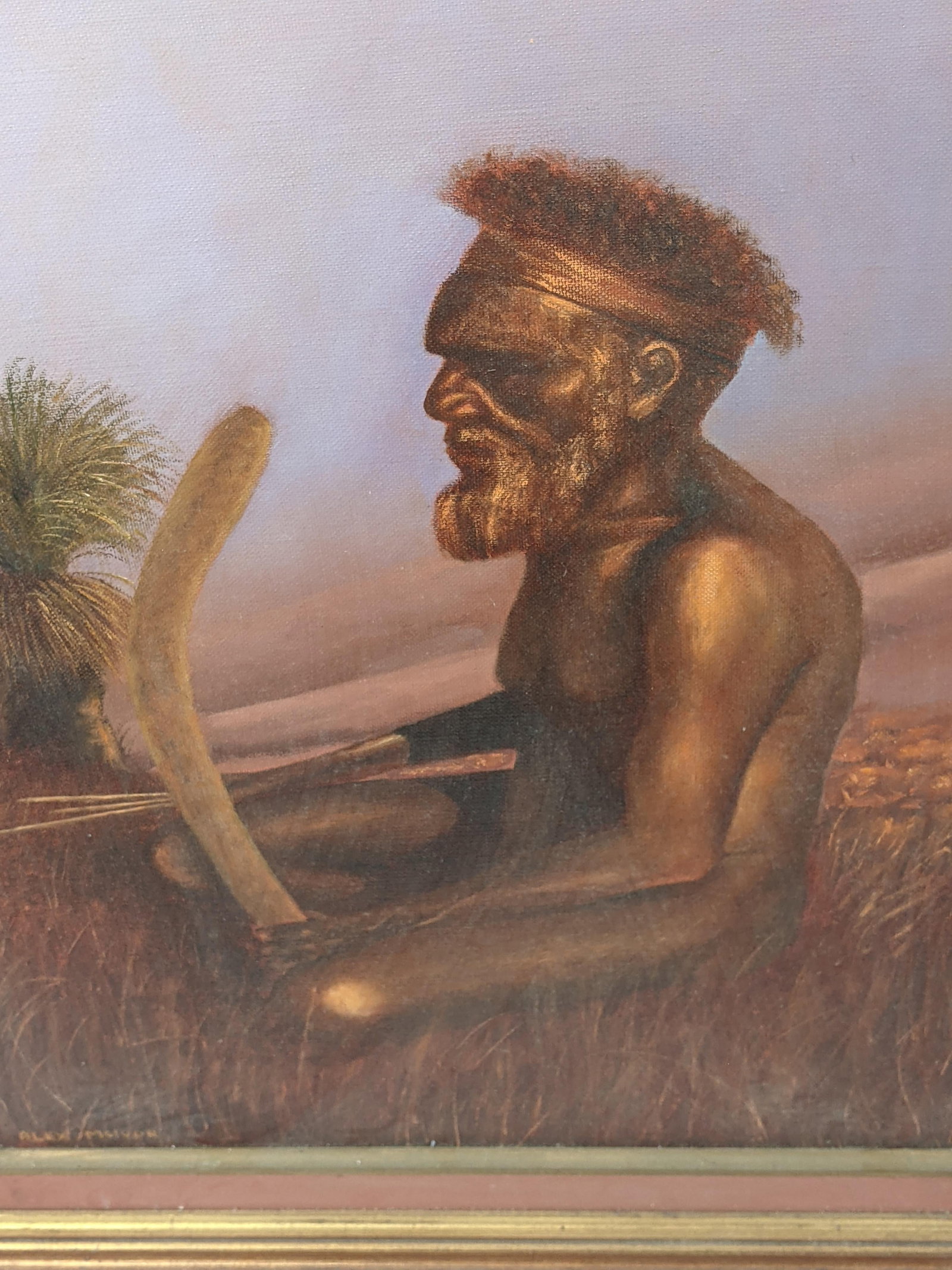Late 20th Century "The Lonely Hunter" by Alex McIvor, Signed Original Oil on Canvas of an Australian - 11