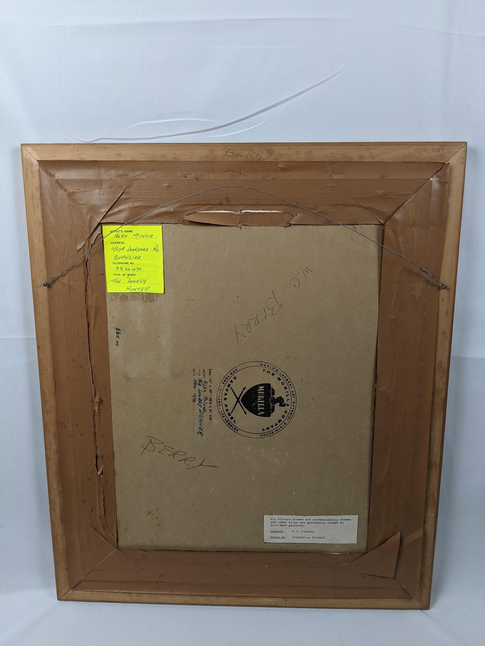 Late 20th Century "The Lonely Hunter" by Alex McIvor, Signed Original Oil on Canvas of an Australian - 15