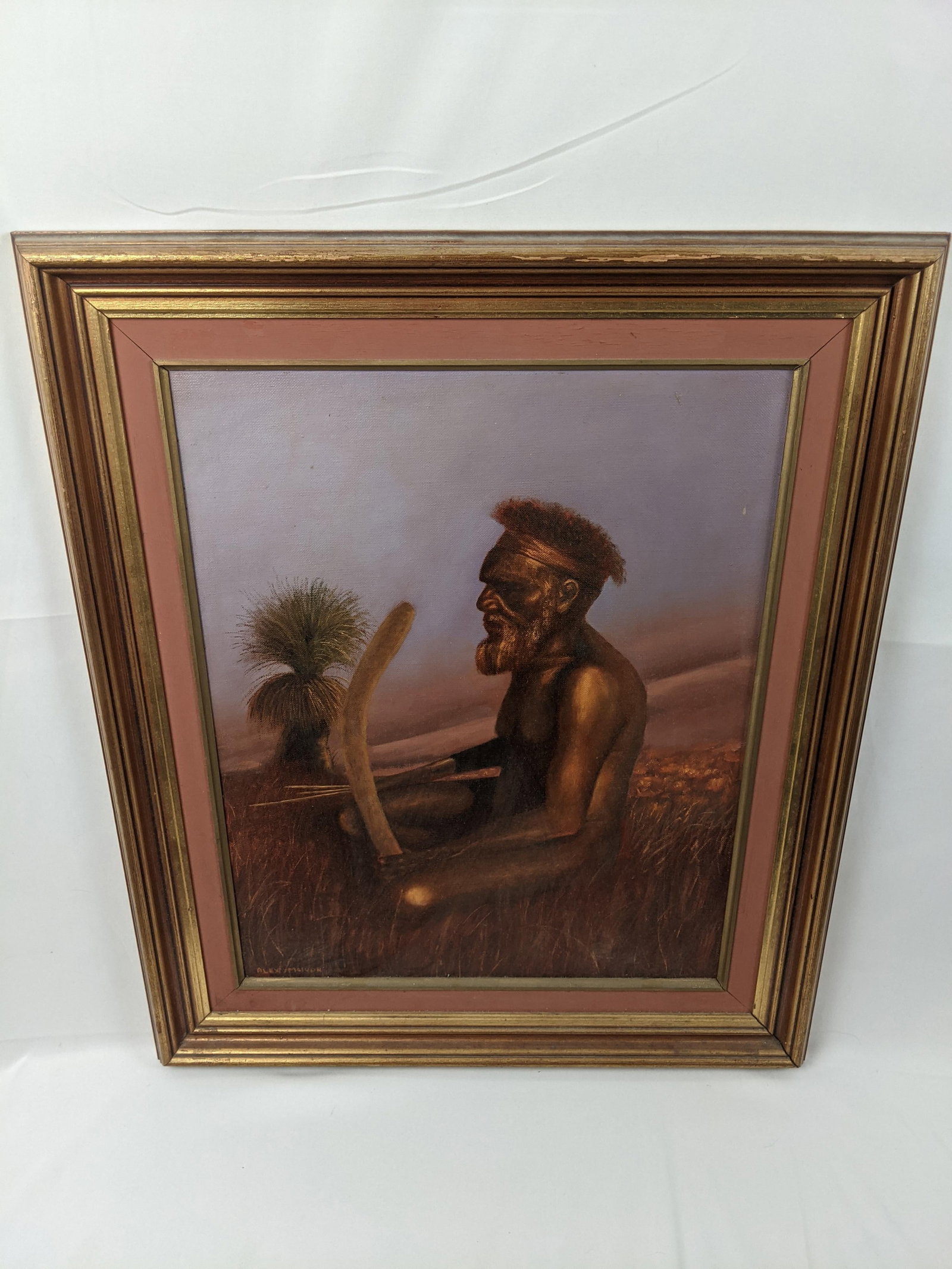 Late 20th Century "The Lonely Hunter" by Alex McIvor, Signed Original Oil on Canvas of an Australian - 9