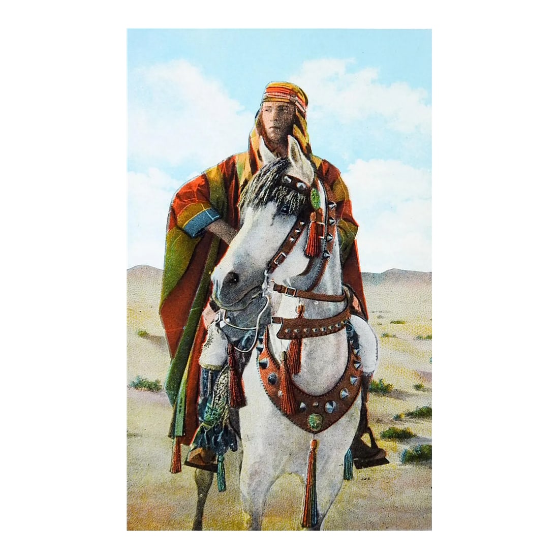 Vintage Kellogg Arabian Horse & Rudolph Valentino Postcard Print (1 of 4)