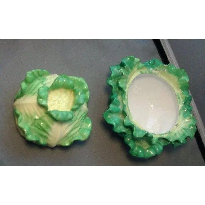 19th Century English Coalport Porcelain Cabbage or Lettuce Ware Tureen Box - 6