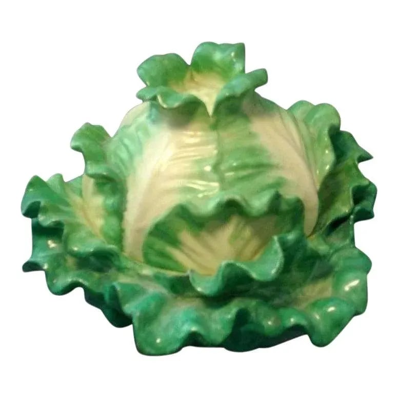 19th Century English Coalport Porcelain Cabbage or Lettuce Ware Tureen Box - 7