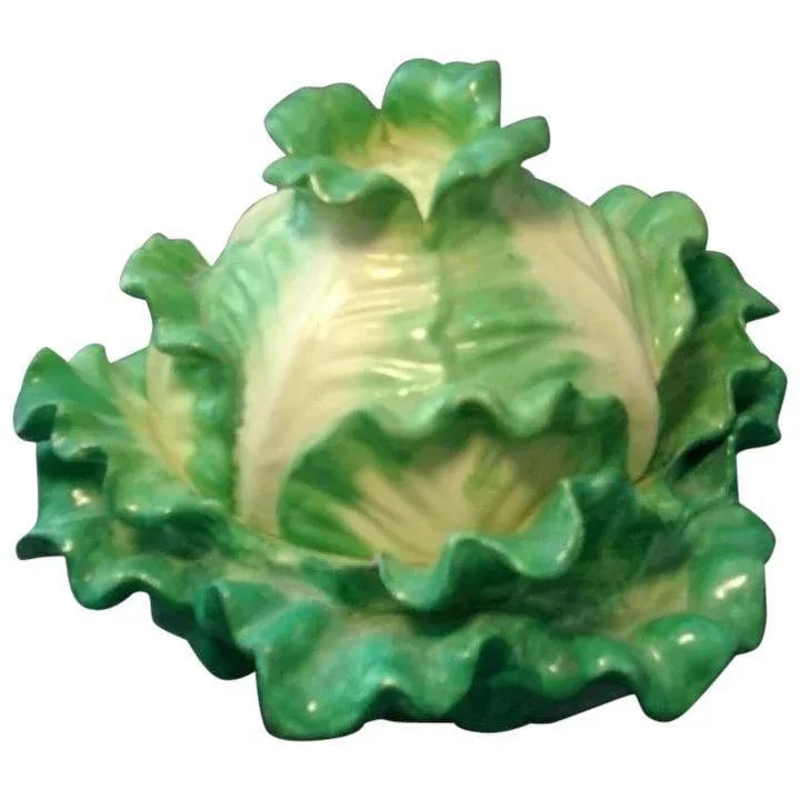19th Century English Coalport Porcelain Cabbage or Lettuce Ware Tureen Box - 8