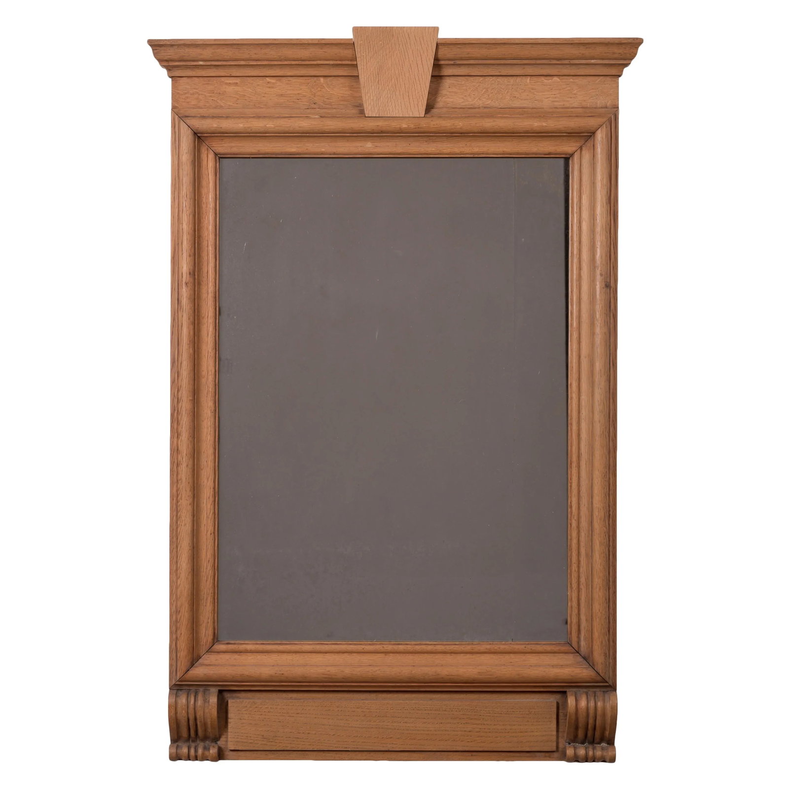 French Neoclassical Style Limed Oak Trumeau Mirrors, 19th Century - a Pair - 4