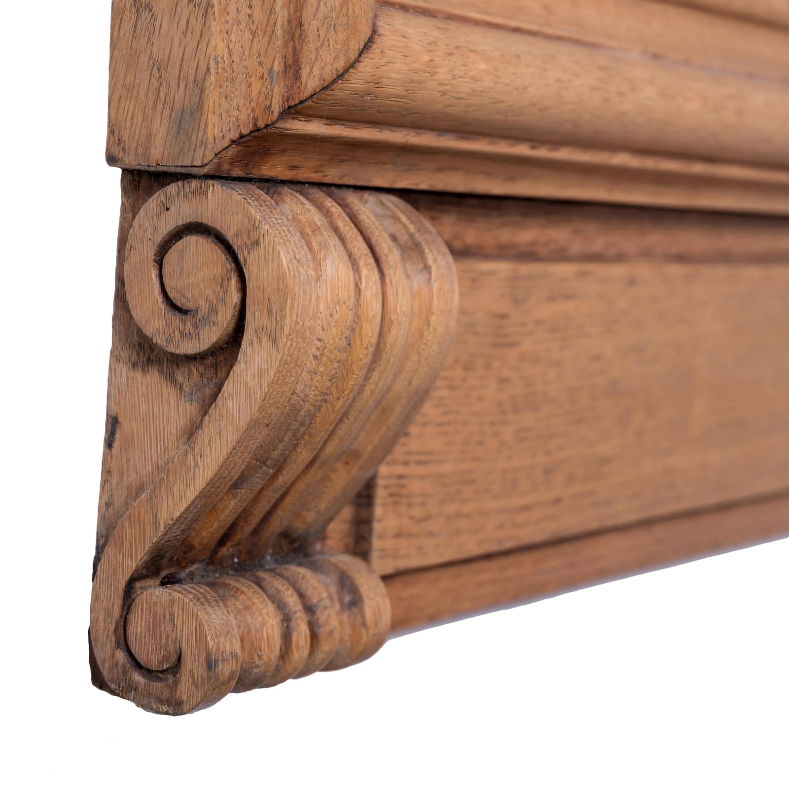 French Neoclassical Style Limed Oak Trumeau Mirrors, 19th Century - a Pair - 7