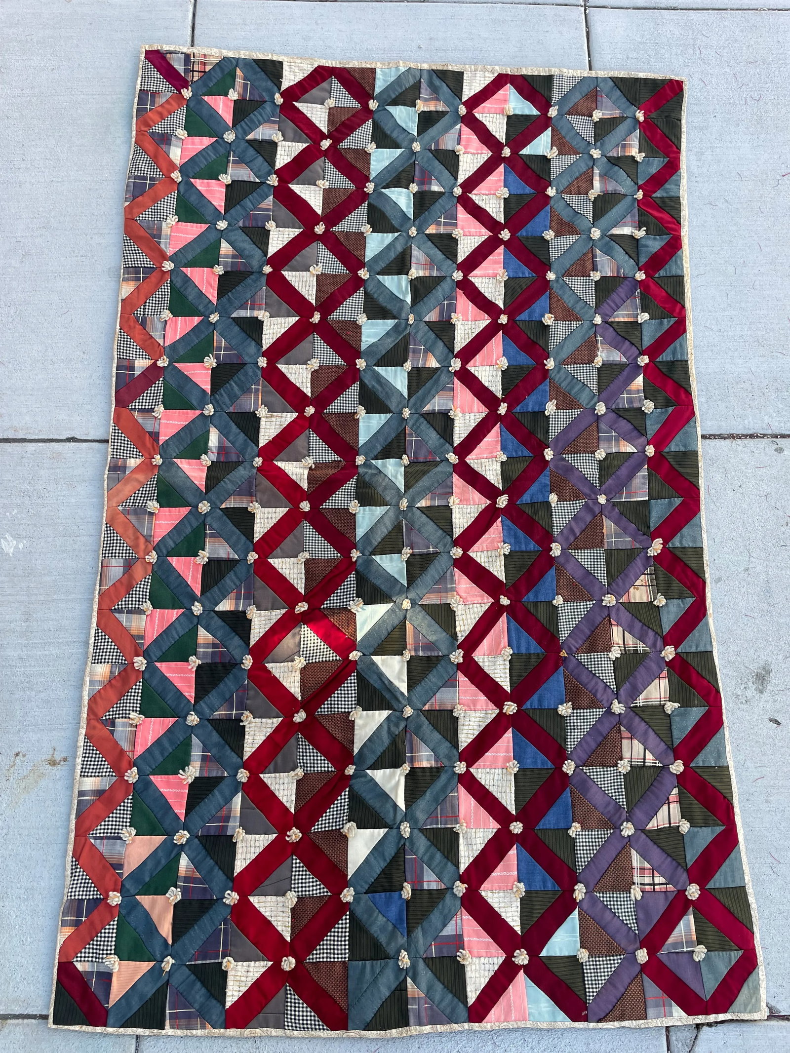 Circa 1940s Crib Quilt - 11